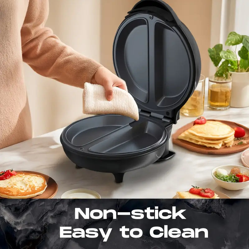 750W Omelette Maker with Non-Stick Surface & Auto Temperature Control