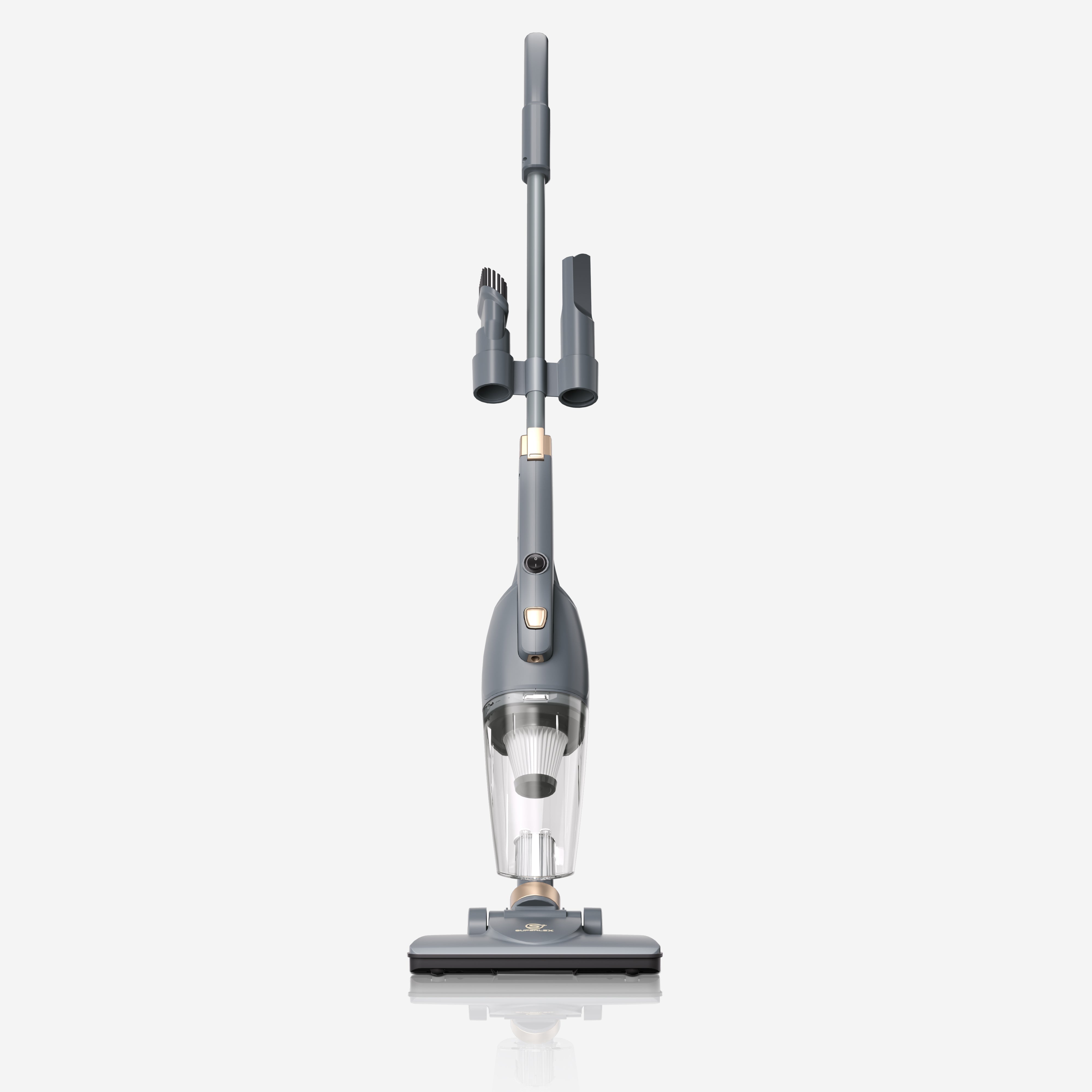 2-in-1 Stick Vacuum Cleaner – Powerful Suction with HEPA Filtration & Multi-Surface Tools