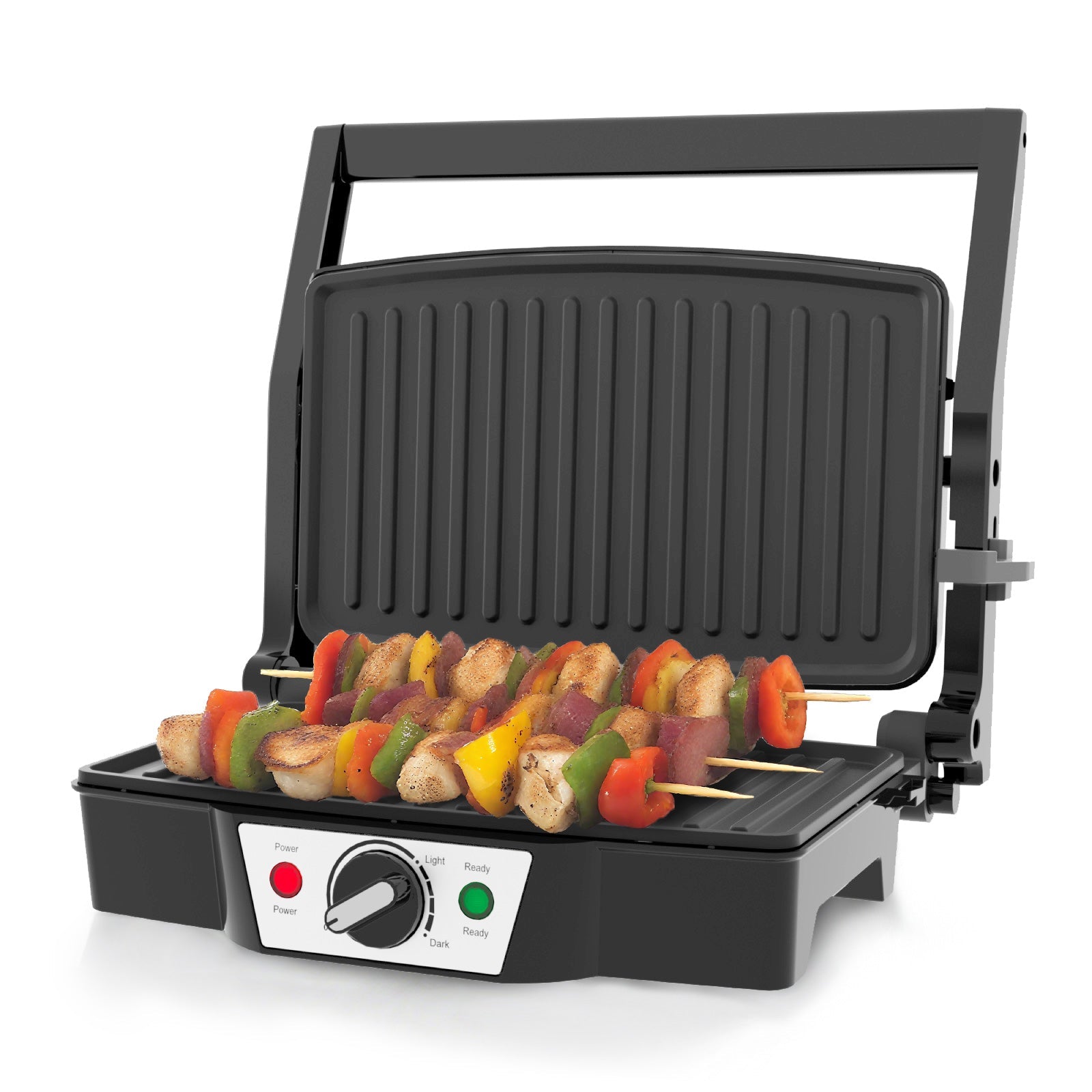 Stainless Steel Electric Medium Grill 1500-1800W with Even Heating Plate