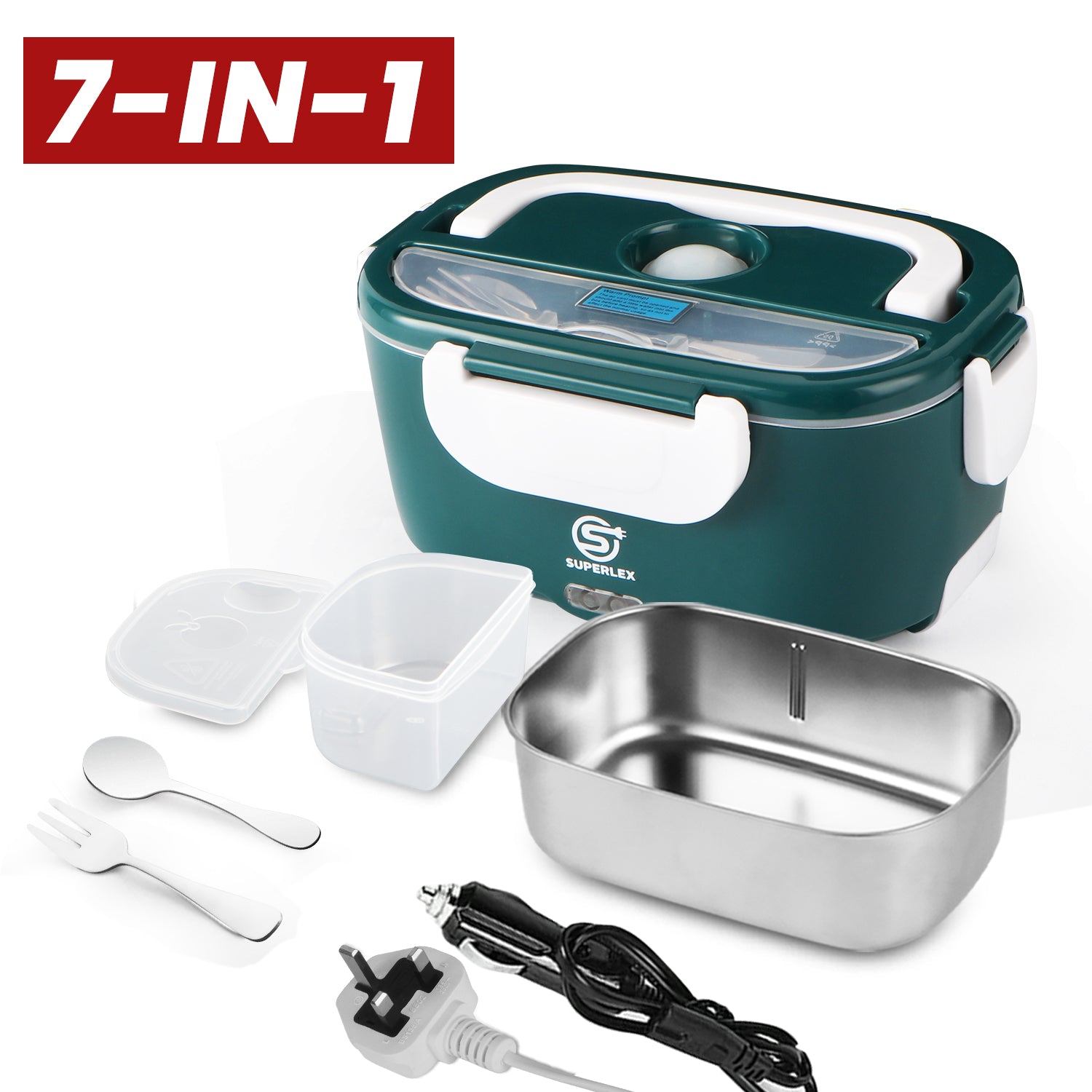 3-in-1 Electric Lunch Box with Fast Heating and Portable Design