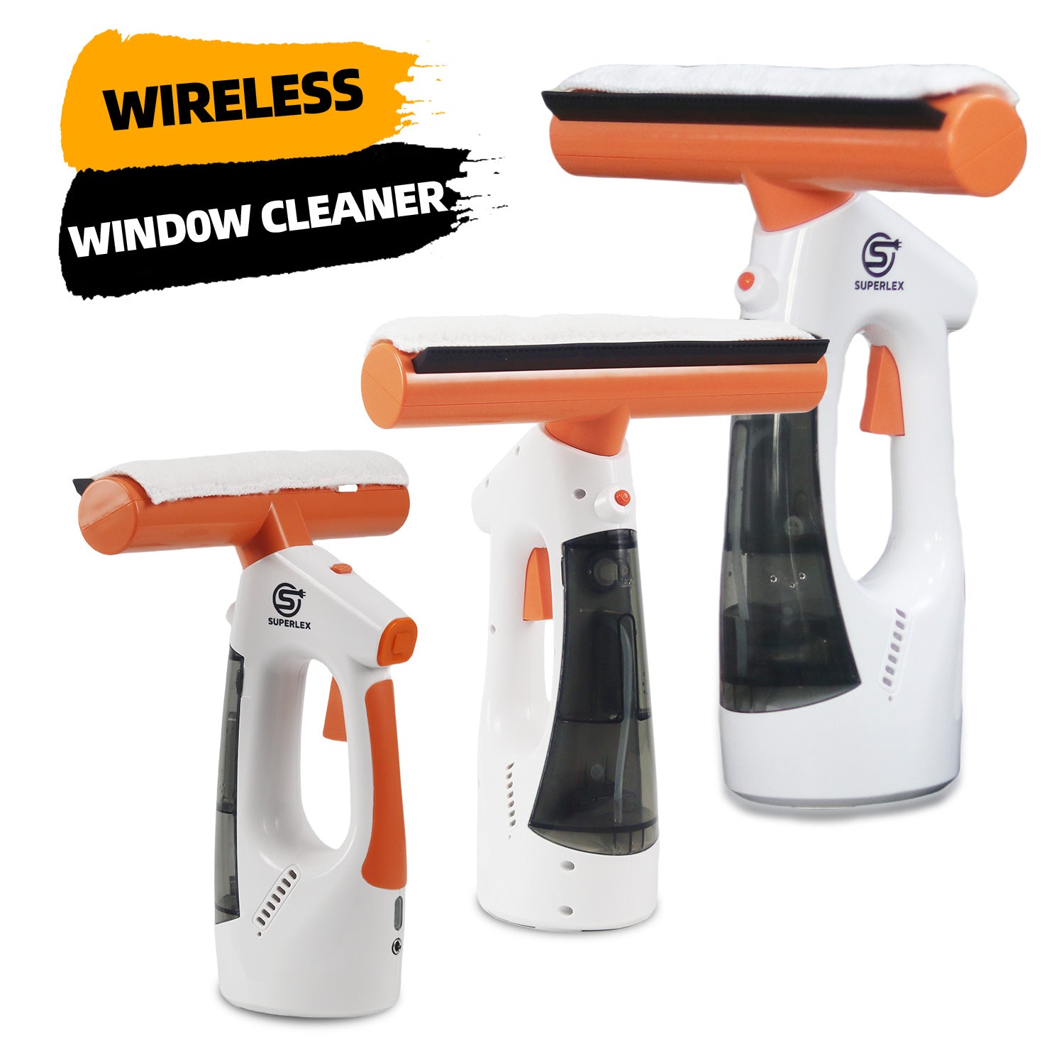 Cordless 3-in-1 Window Vac with Steam Cleaning and HEPA Filter