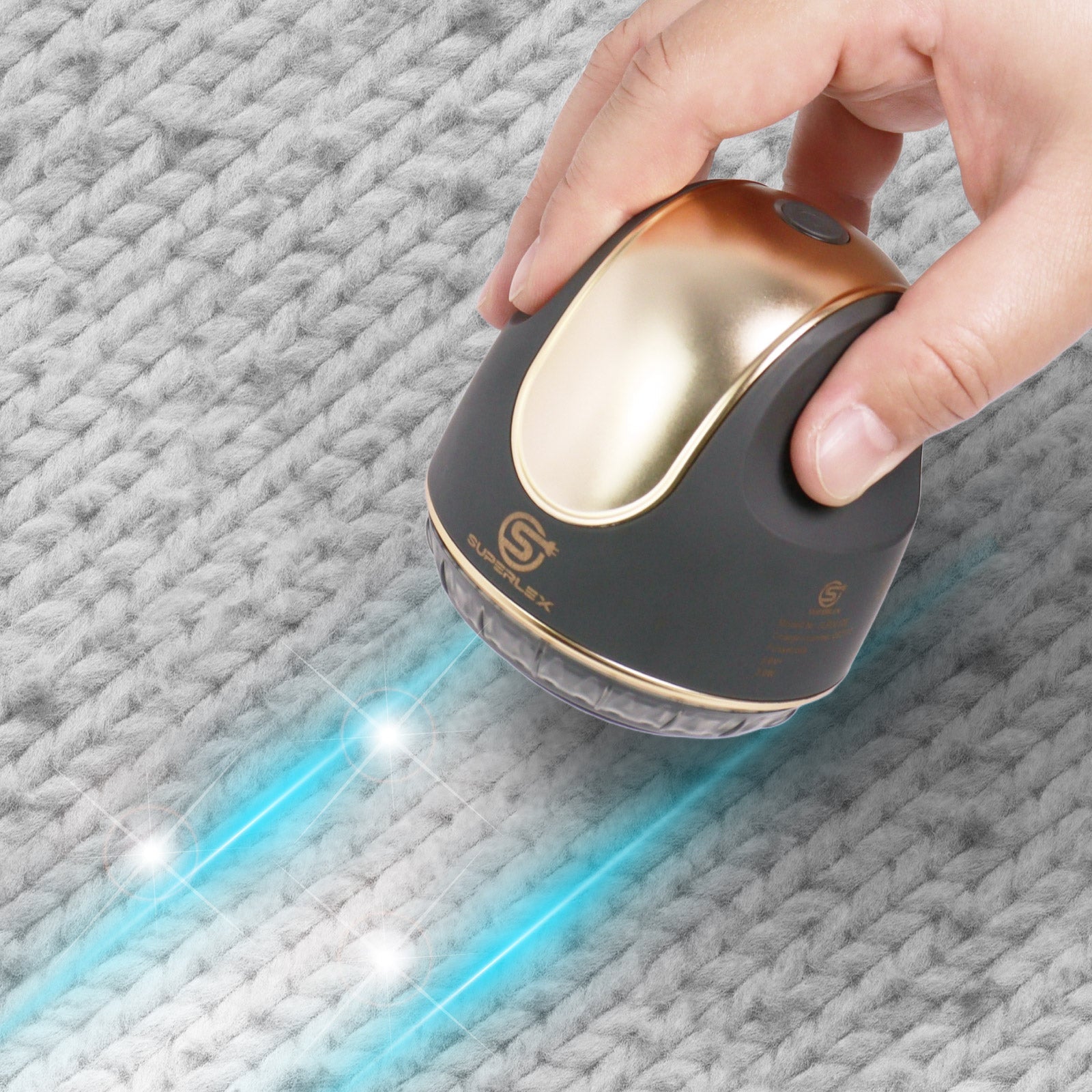 Electric Lint Roller – 3-Needle Blade, DC Motor, USB Type-C Rechargeable