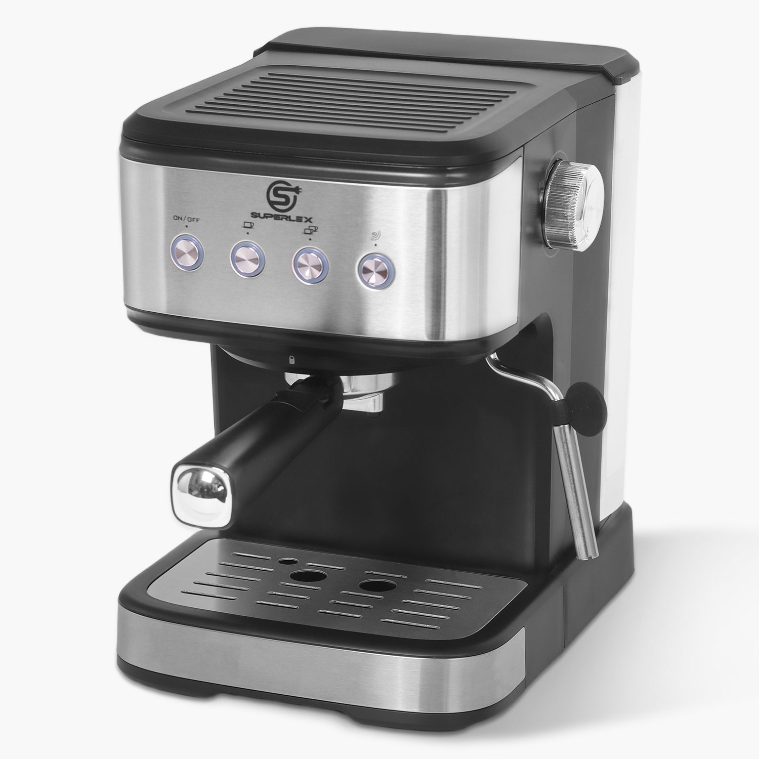 15 Bar Espresso Coffee Maker 1.5L with High-Pressure Frother & Dual Filters