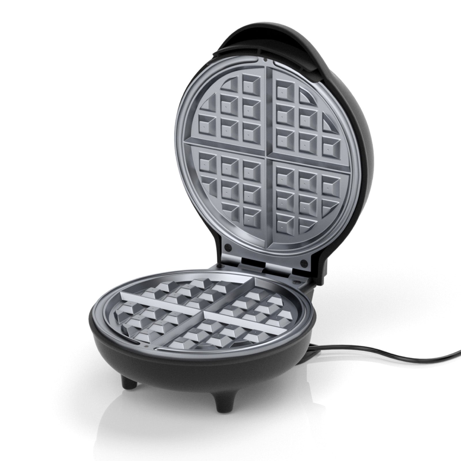 750W Belgium Waffle Maker – 4-Waffle Capacity with Auto Temperature Control