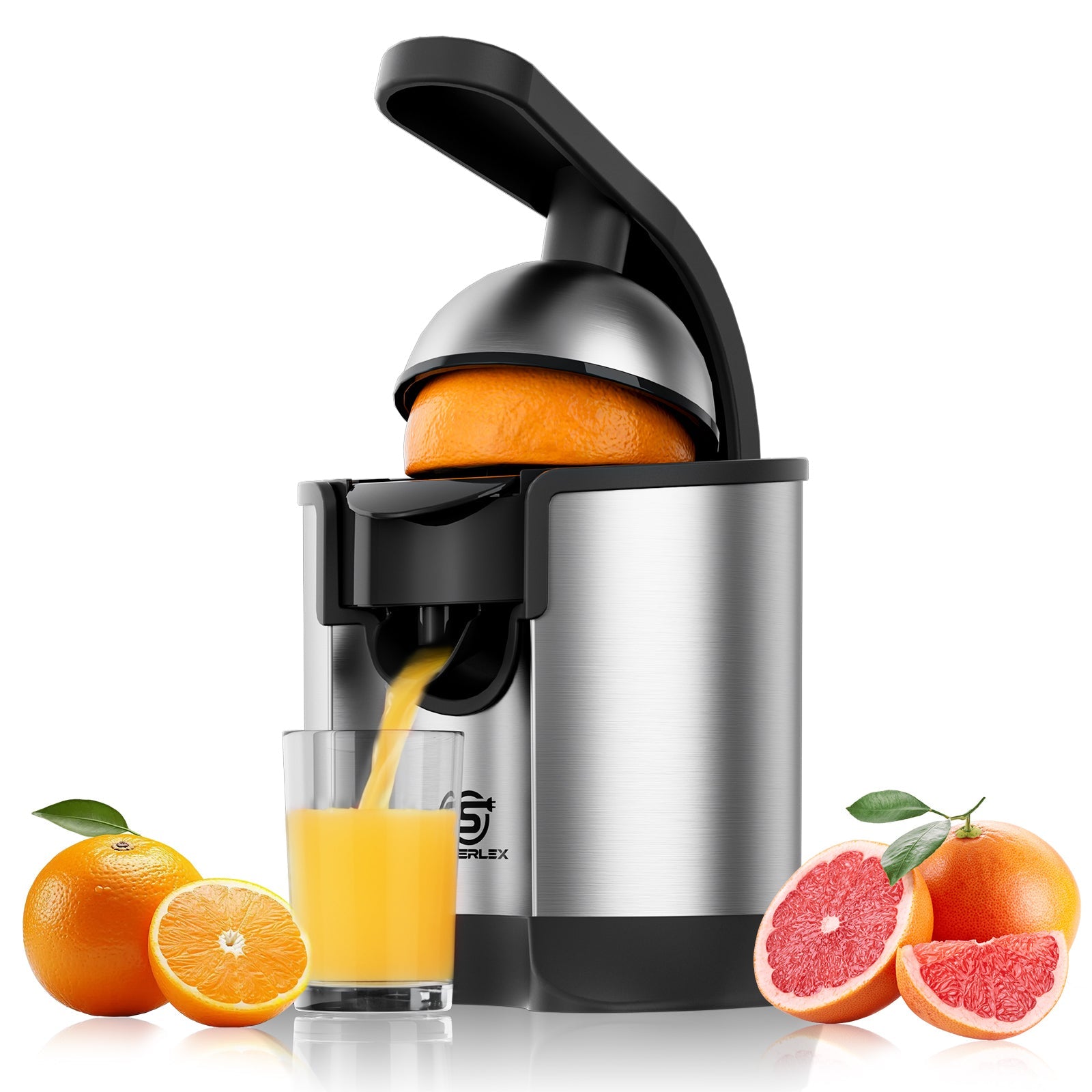 Compact Stainless Steel Citrus Juicer – Efficient & Easy-to-Clean