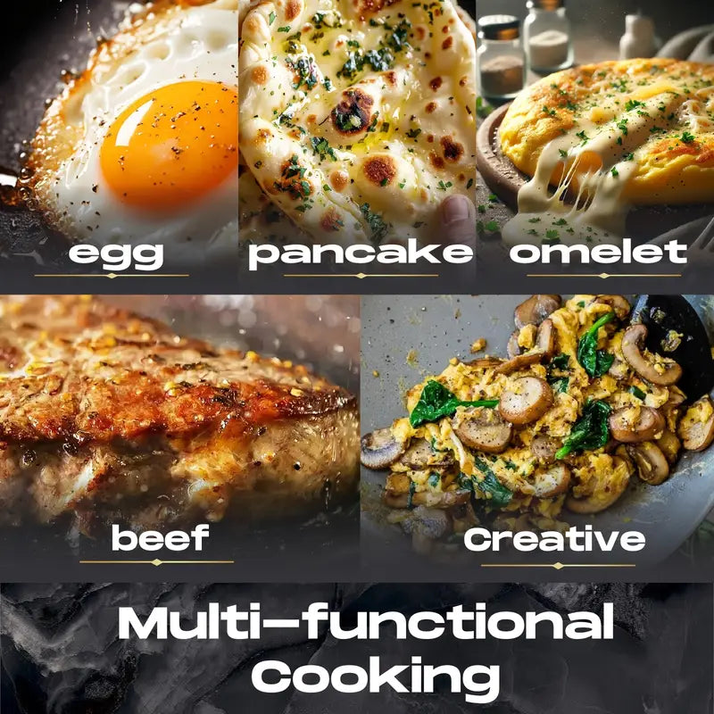 750W Omelette Maker with Non-Stick Surface & Auto Temperature Control