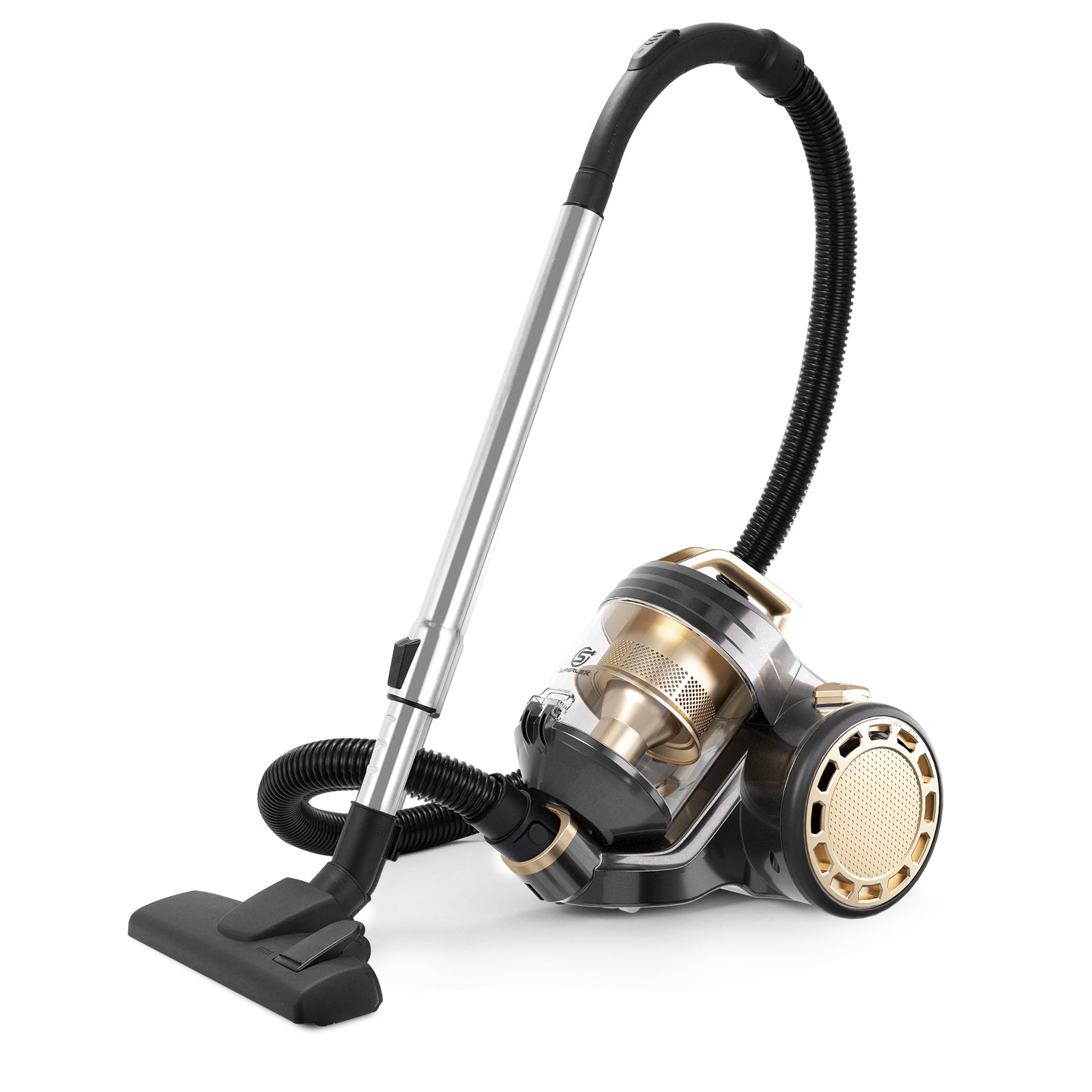 Cylinder Vacuum Cleaner 700W – 5M Cord, 1.5M Hose, Floor Brush & 2-in-1 Crevice Tool