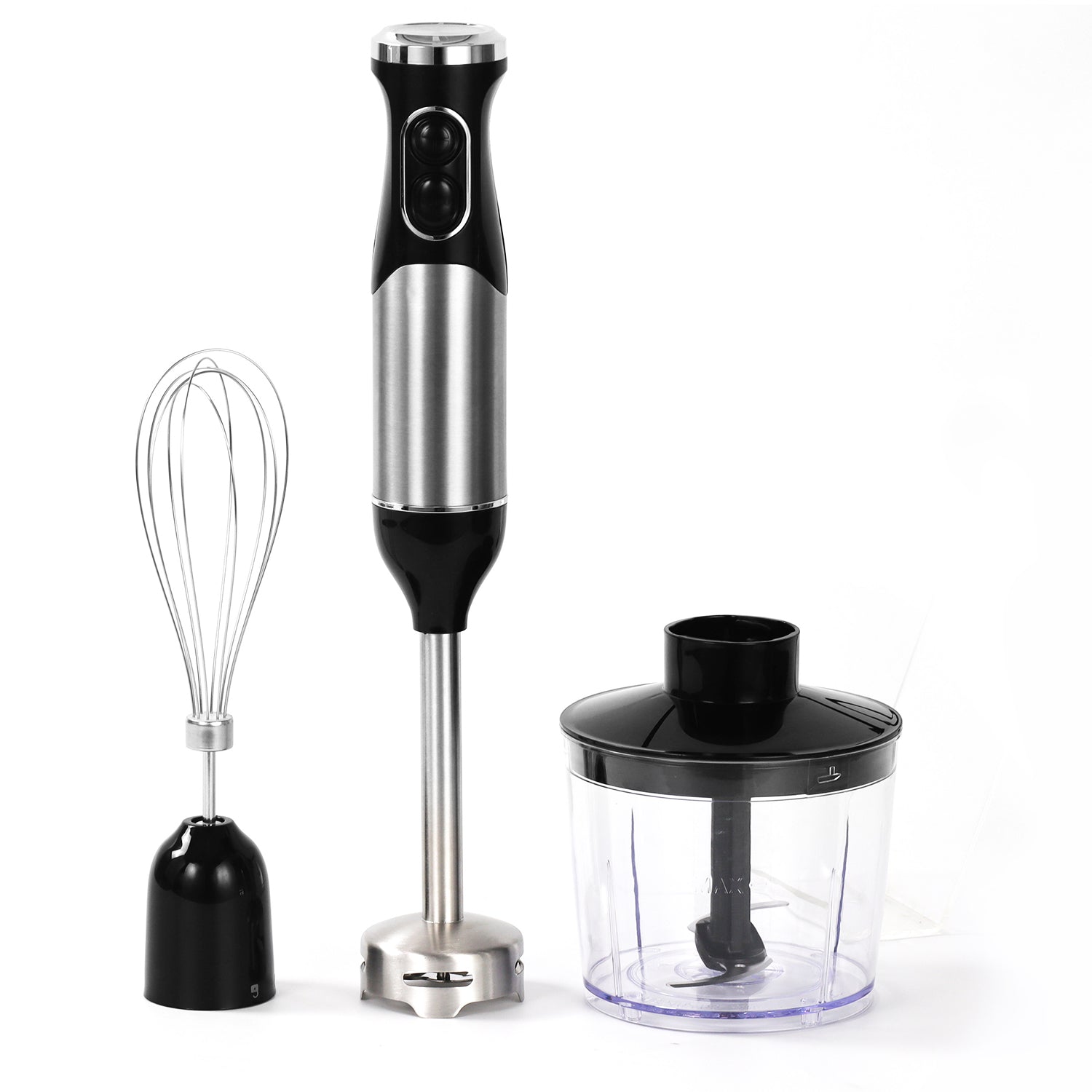 3-in-1 Hand Blender with 350W Motor & 304 Stainless Steel Blades