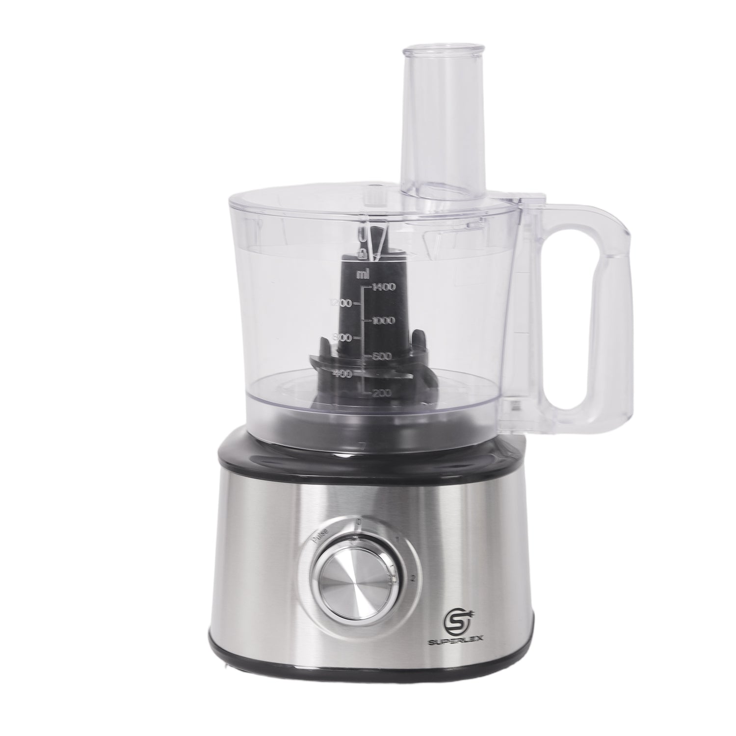 Compact Stainless Steel Food Processor with 1.75L Jar & Multi-Function Blades
