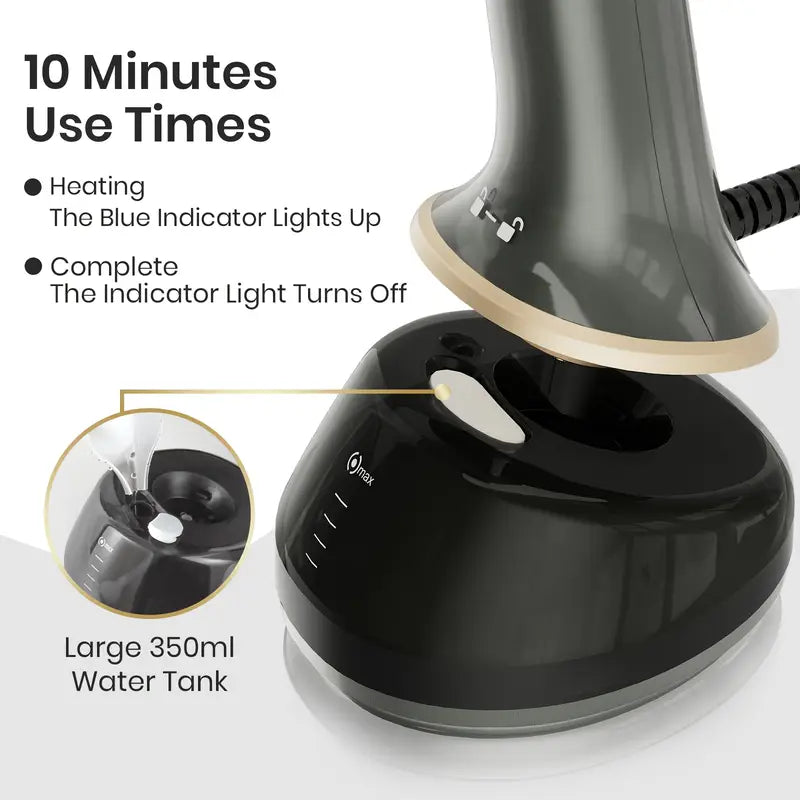 1700W Garment Steamer – Powerful Continuous Steam for Wrinkle-Free Clothes