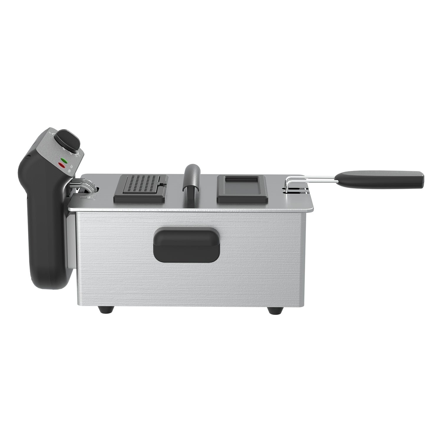 3L Stainless Steel Deep Fat Fryer 2000W with Adjustable Temperature & Safety Basket