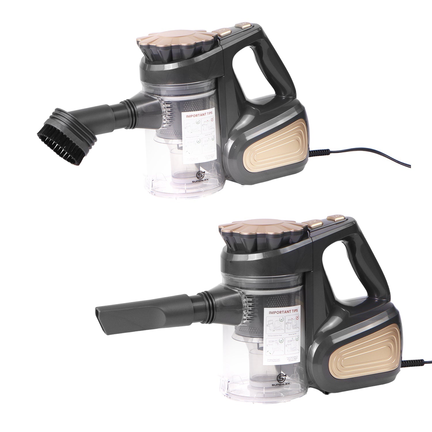 2-in-1 Corded Vacuum Cleaner – 600W Powerful Suction with Cyclone Filtration & Large Dust Bin