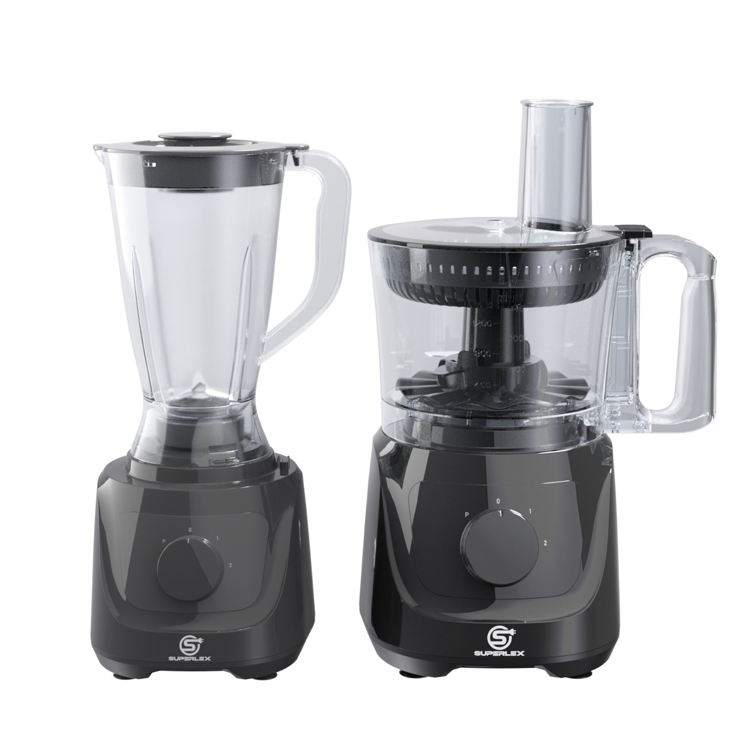 800W Compact Food Processor with Multi-Function Slicing & Blending