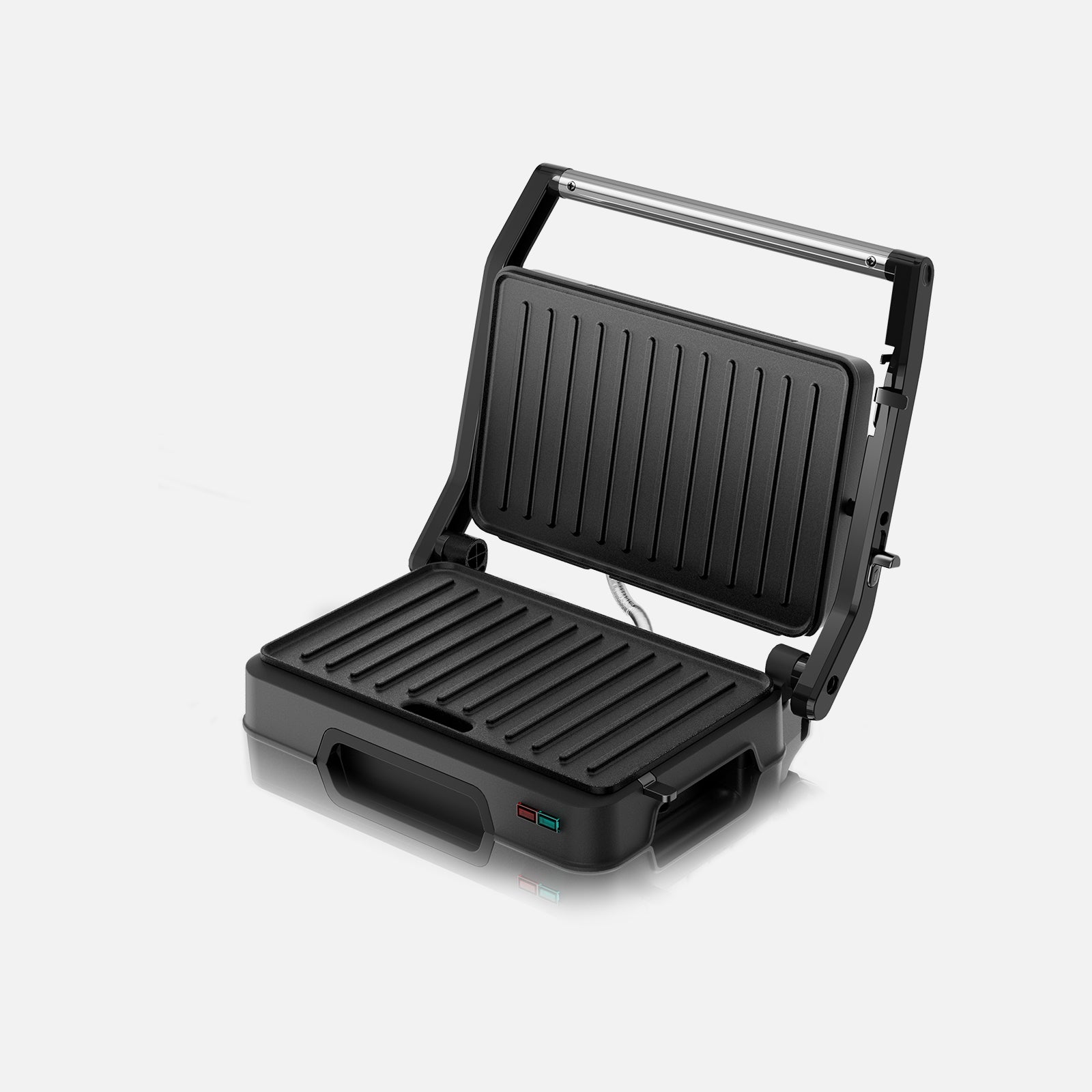1000W Small Electric Grill – 2-in-1 Panini & Toastie Maker with Non-Stick Plates