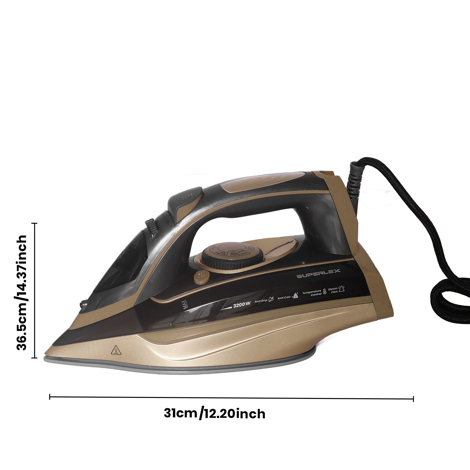 3200W Steam Iron – Powerful Anti-Scale & Vertical Steaming