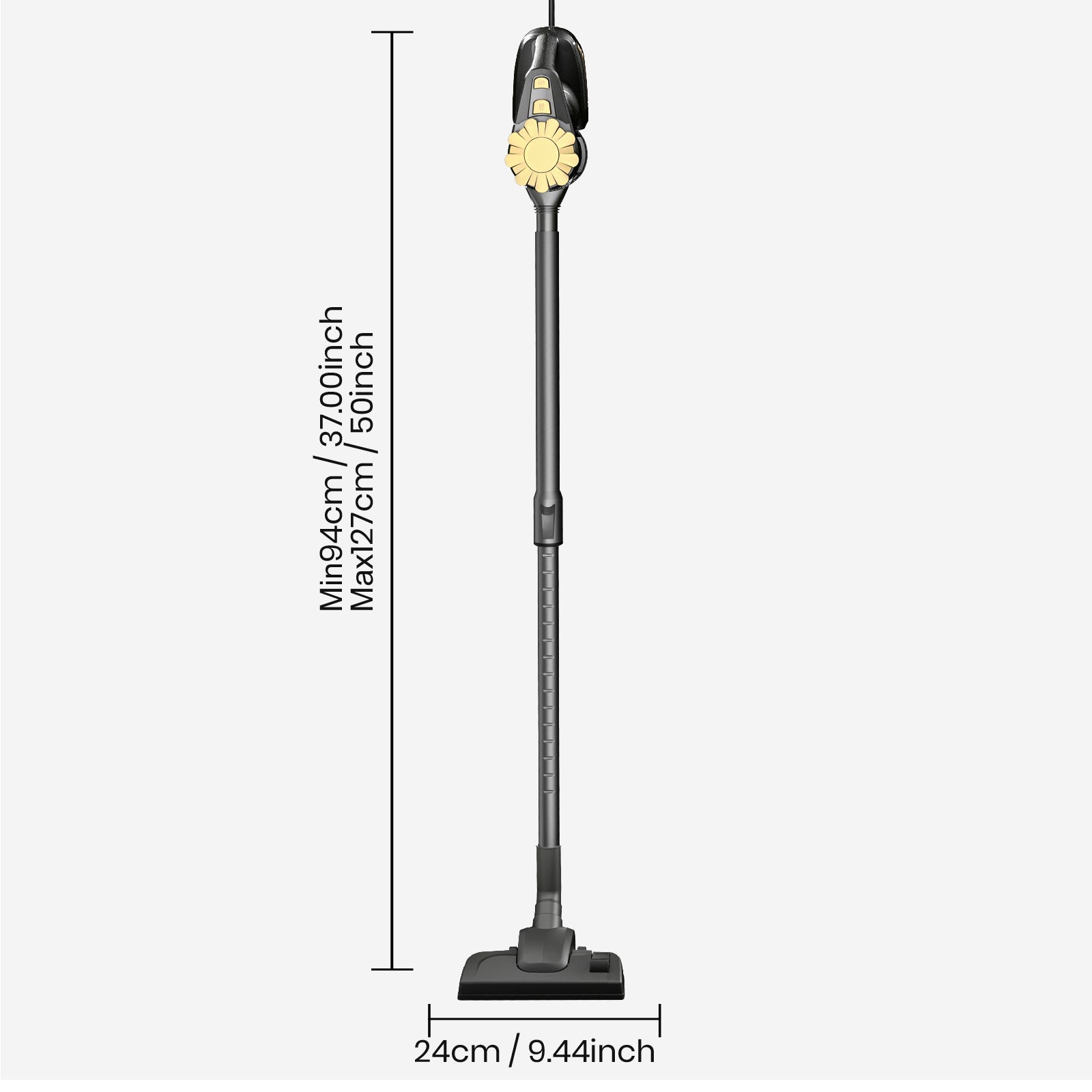 2-in-1 Corded Vacuum Cleaner – 600W Powerful Suction with Cyclone Filtration & Large Dust Bin