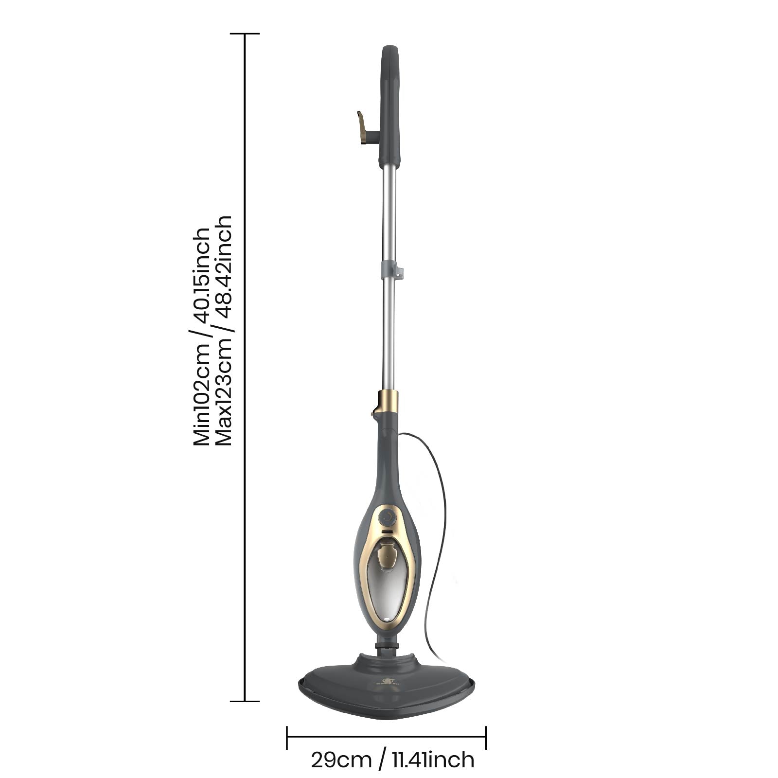 1500W Steam Mop – Fast-Heating Multi-Surface Cleaner with 330ml Tank & Accessories