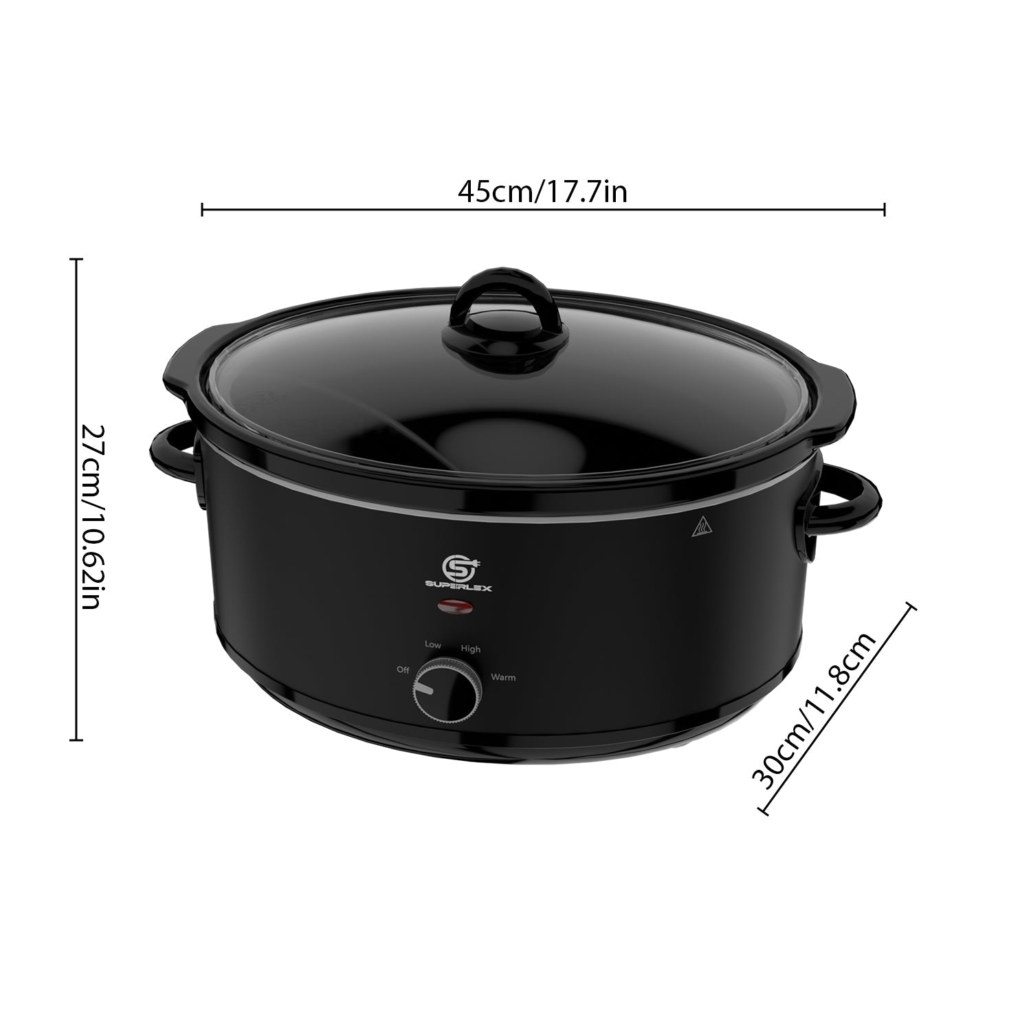 6.5L Oval Slow Cooker with Ceramic Pot – Energy Efficient & Multi-Function
