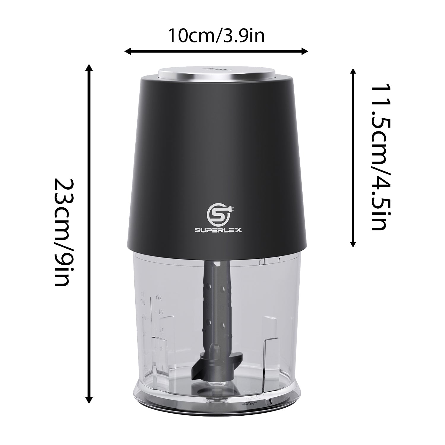 260W Mini Chopper with 500ml Jar & Dual Speed Turbo Function