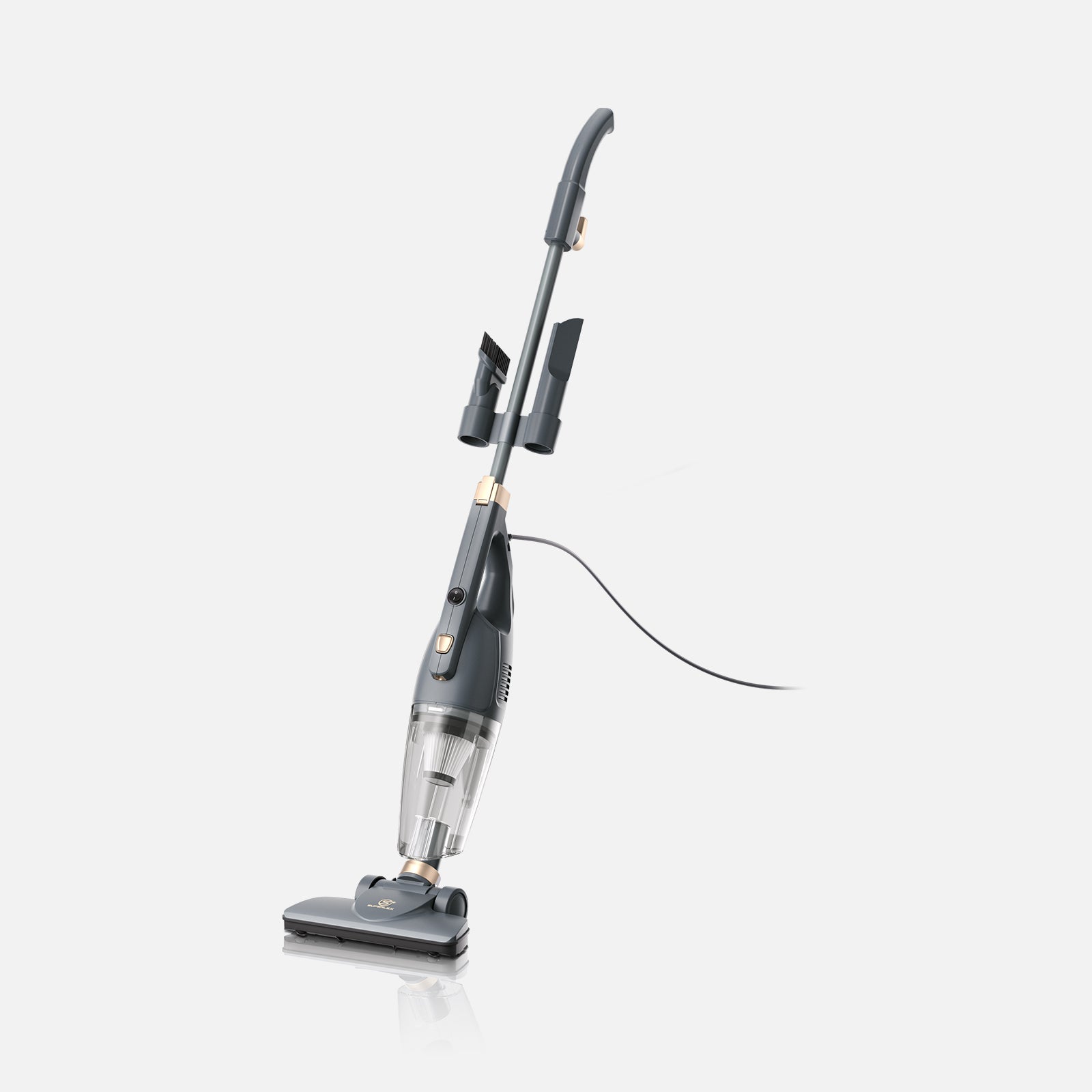 2-in-1 Stick Vacuum Cleaner – Powerful Suction with HEPA Filtration & Multi-Surface Tools
