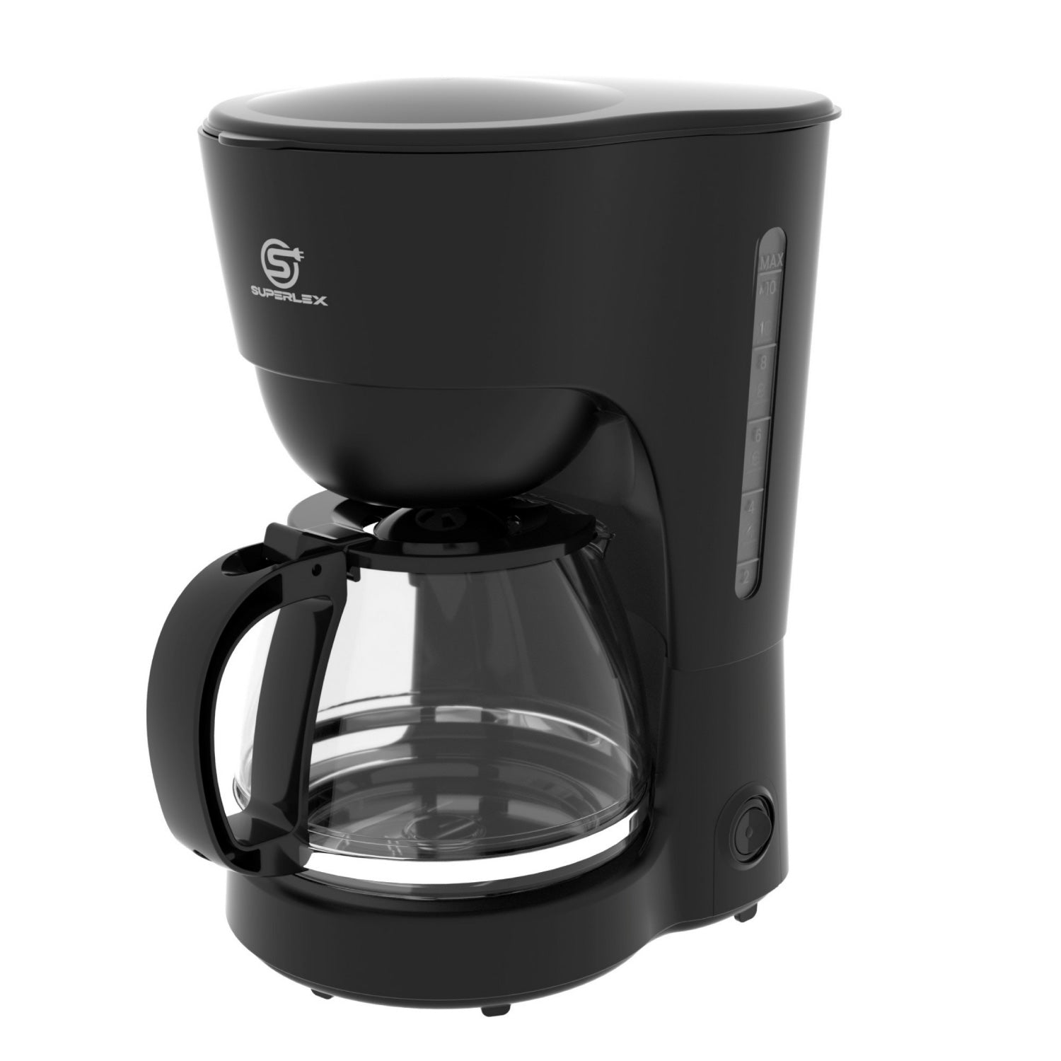 600W Drip Coffee Maker with 1.25L Glass Carafe & Anti-Drip Function