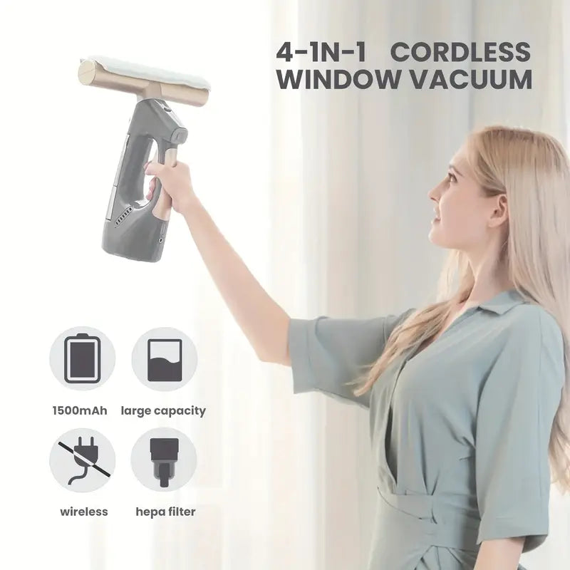 Window Vac – 1050W High-Power Steam Cleaner with 350ML Tank & 180° Nozzle
