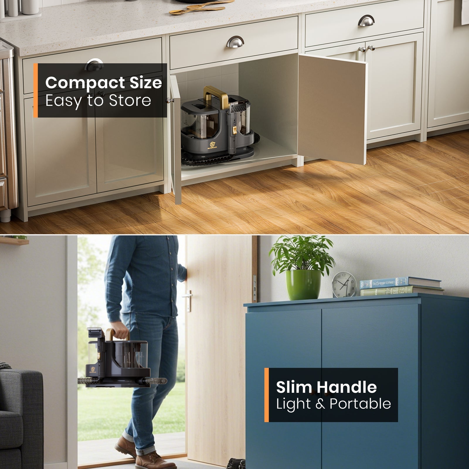 Spot Cleaner – 650W Powerful Stain Removal with Dual Tank & 12KPA Suction