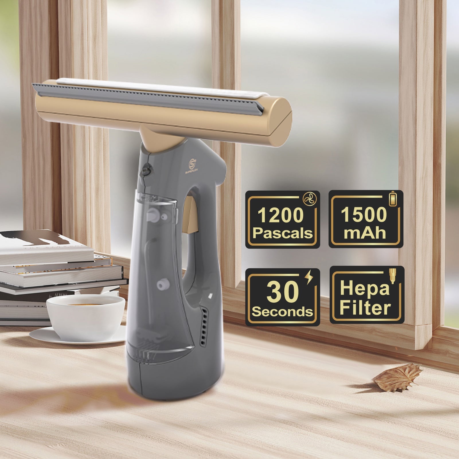 Window Vac – 1050W High-Power Steam Cleaner with 350ML Tank & 180° Nozzle