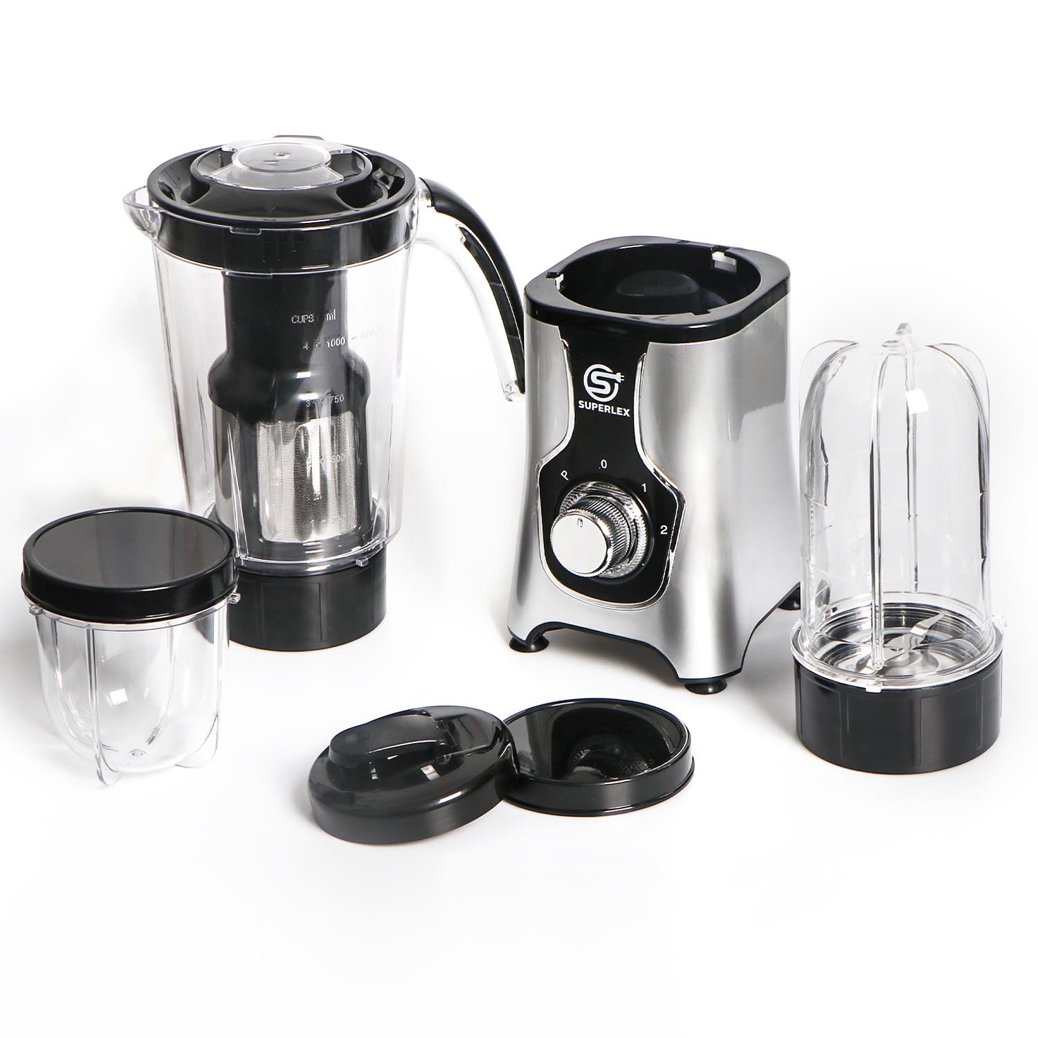 3 in 1 Jug Blender with Multi-Function Blades and High-Speed Performance