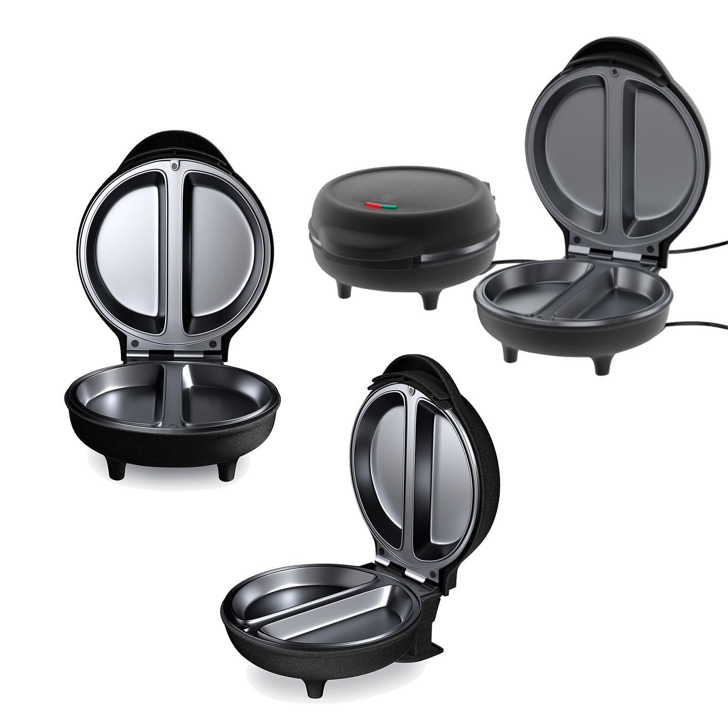 750W Omelette Maker with Non-Stick Surface & Auto Temperature Control