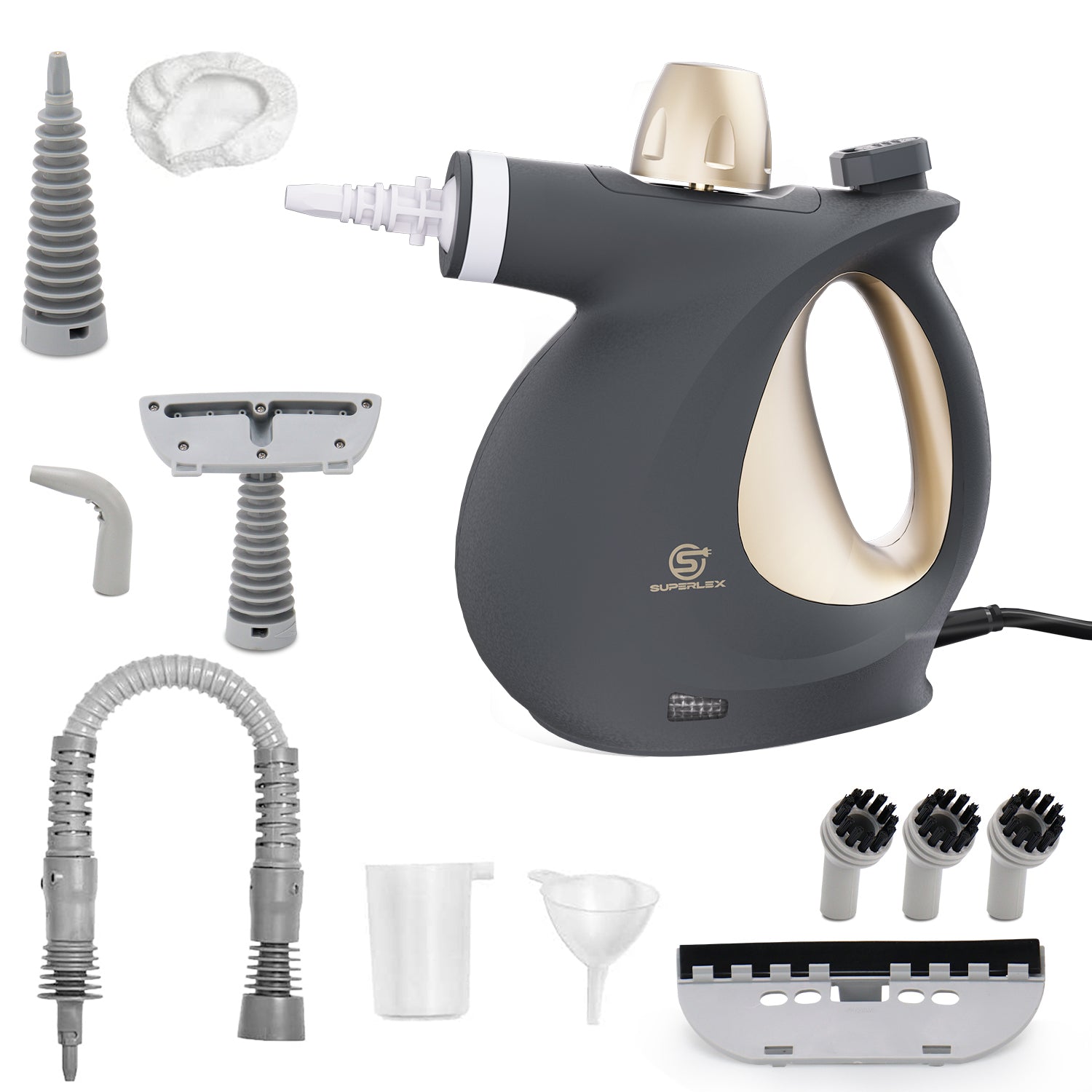 Handheld Steam Cleaner – 1050W Powerful Portable Steam Cleaner with 350ML Tank & 180° Nozzle