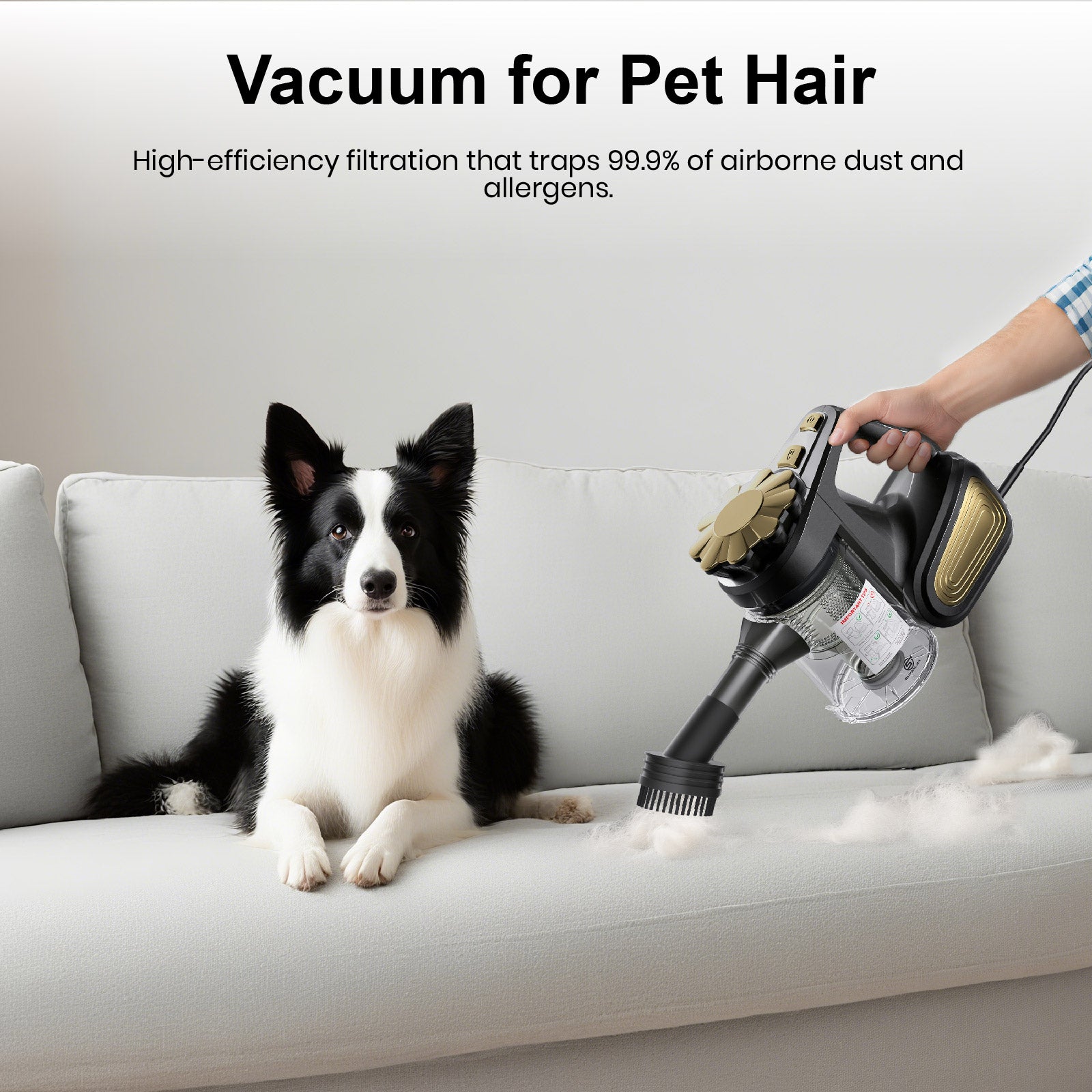 2-in-1 Corded Vacuum Cleaner – 600W Powerful Suction with Cyclone Filtration & Large Dust Bin