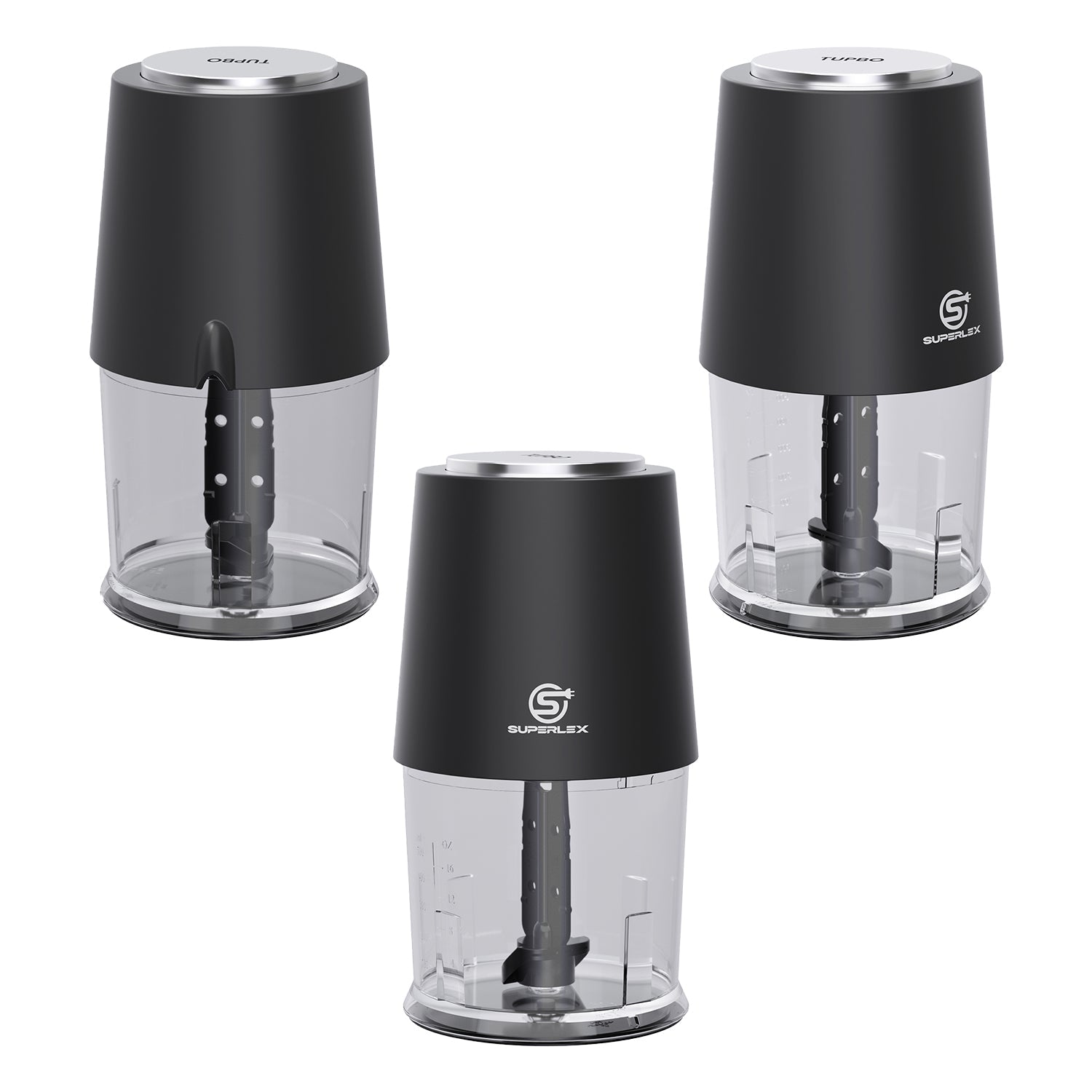 260W Mini Chopper with 500ml Jar & Dual Speed Turbo Function