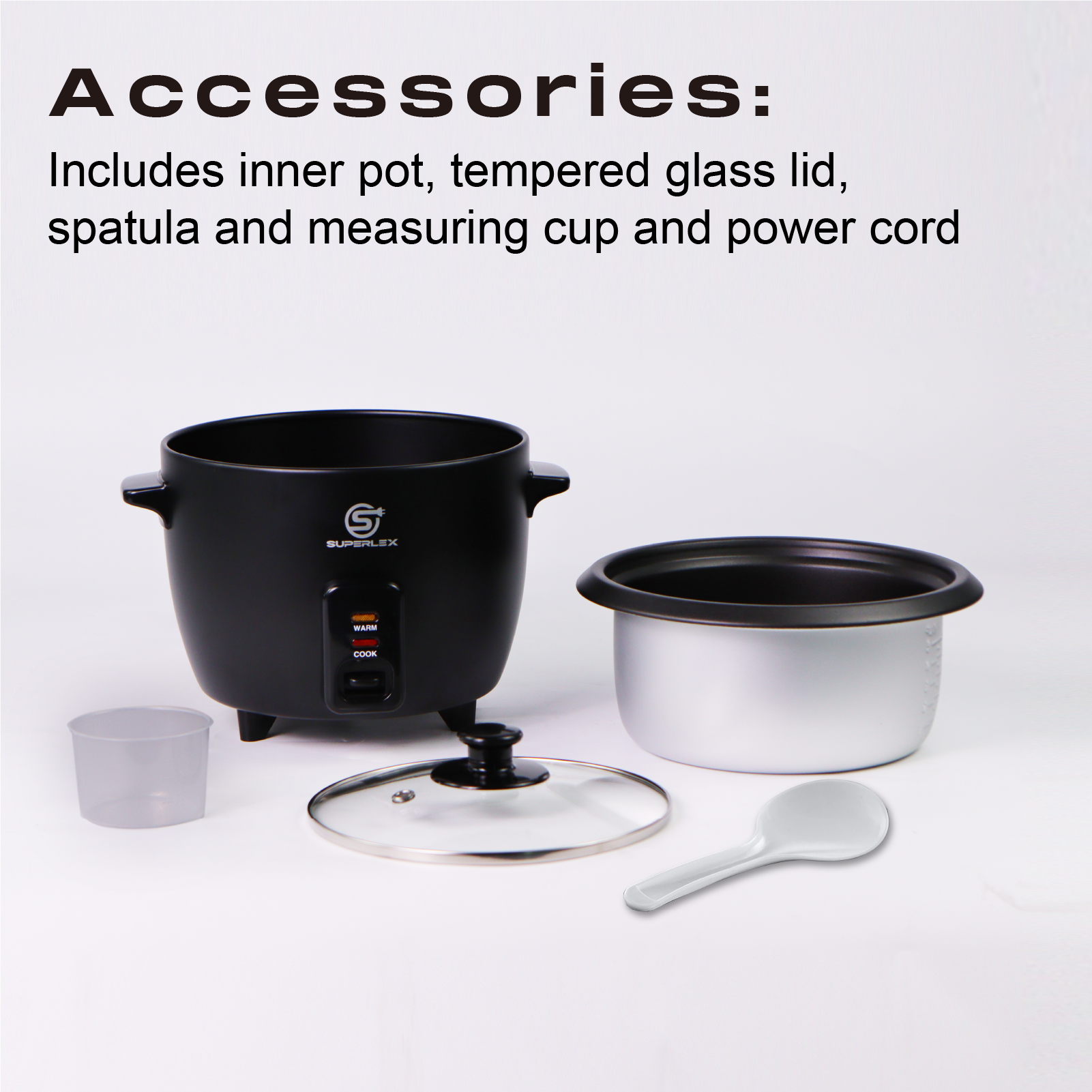 1L Multifunction Rice Cooker with Steamer, 450W Power & Keep Warm Function