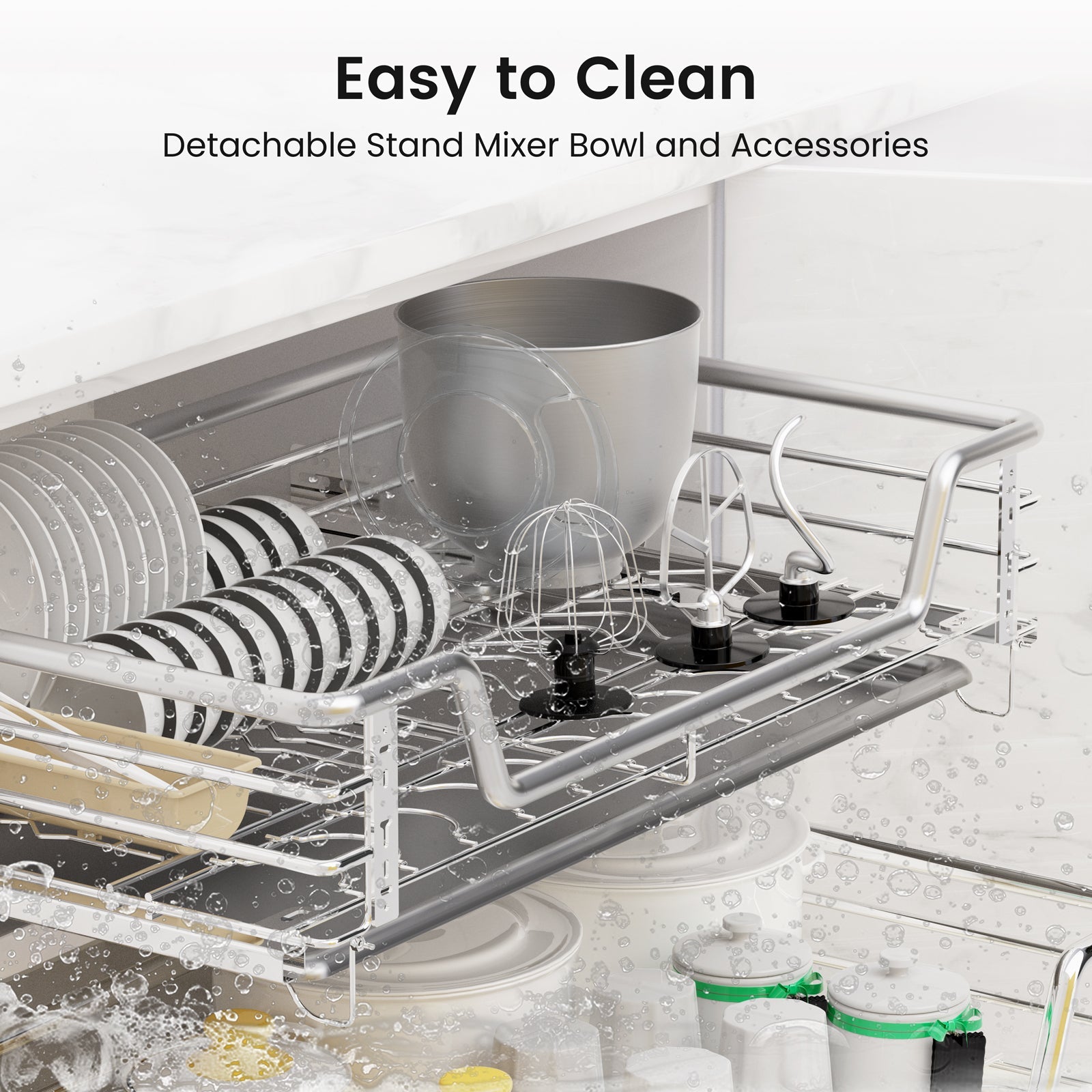 5L Stand Mixer with 1300W Motor & Multi-Function Attachments