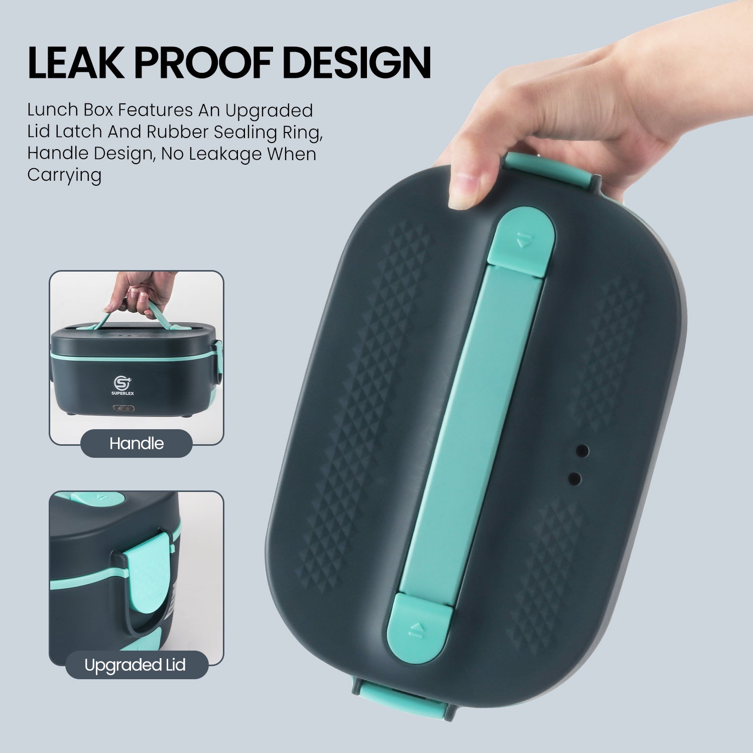 5-in-1 Electric Lunch Box with Fast Heating and Portable Design