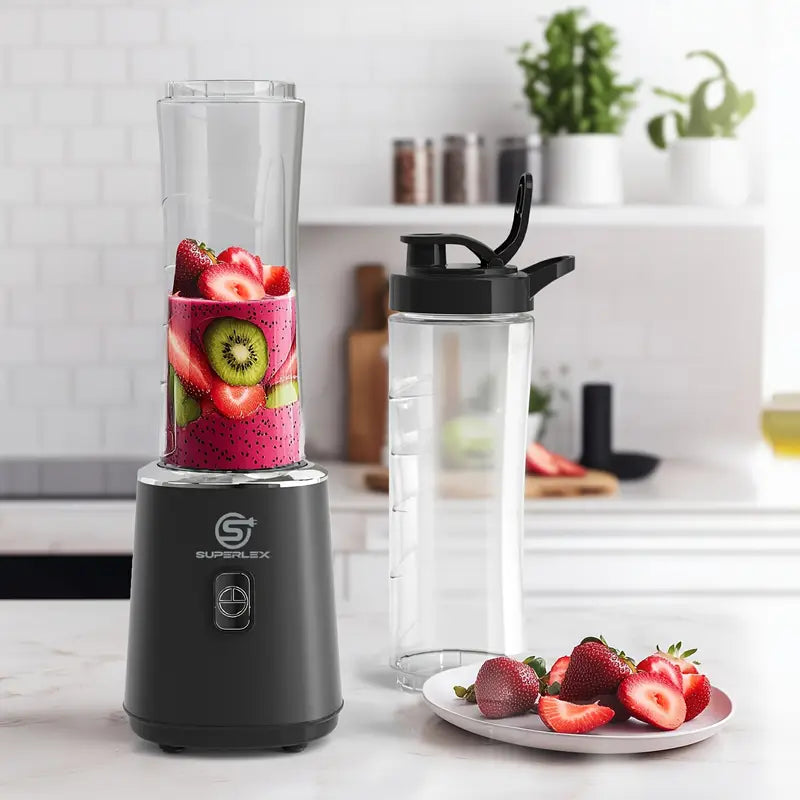 400W Personal Blender with 600ml Bottle – Portable & Easy to Clean