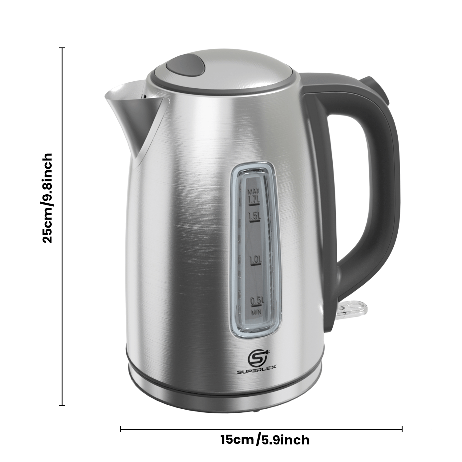 1.7L Electric Kettle with 1850-2200W Fast Boil & Strix Temperature Control