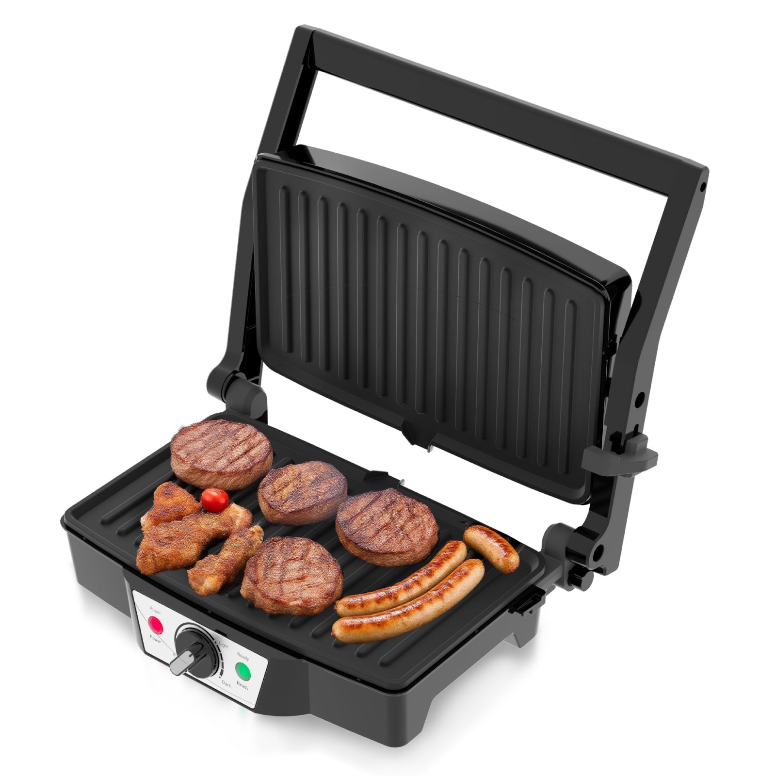 Stainless Steel Electric Medium Grill 1500-1800W with Even Heating Plate