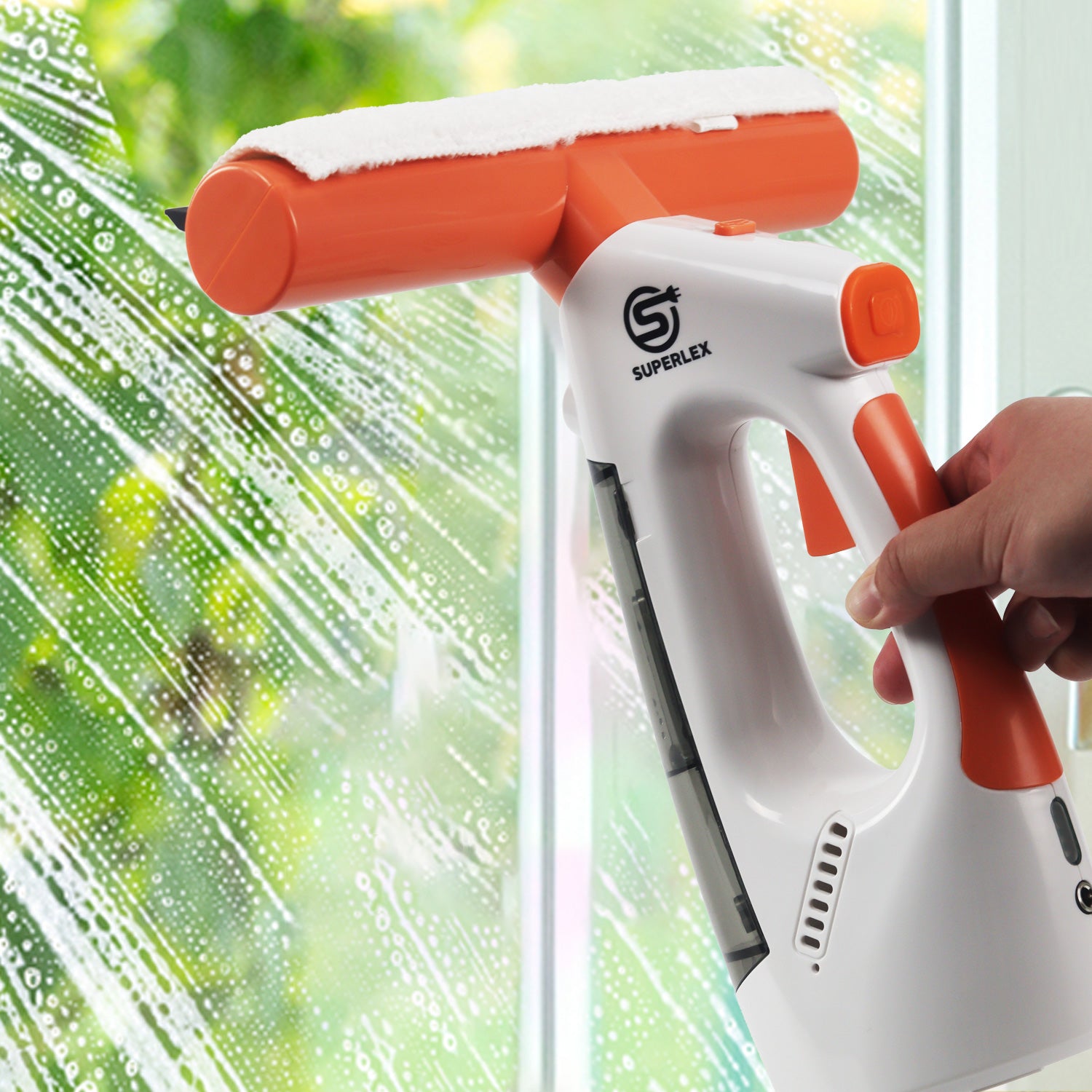 Cordless 3-in-1 Window Vac with Steam Cleaning and HEPA Filter