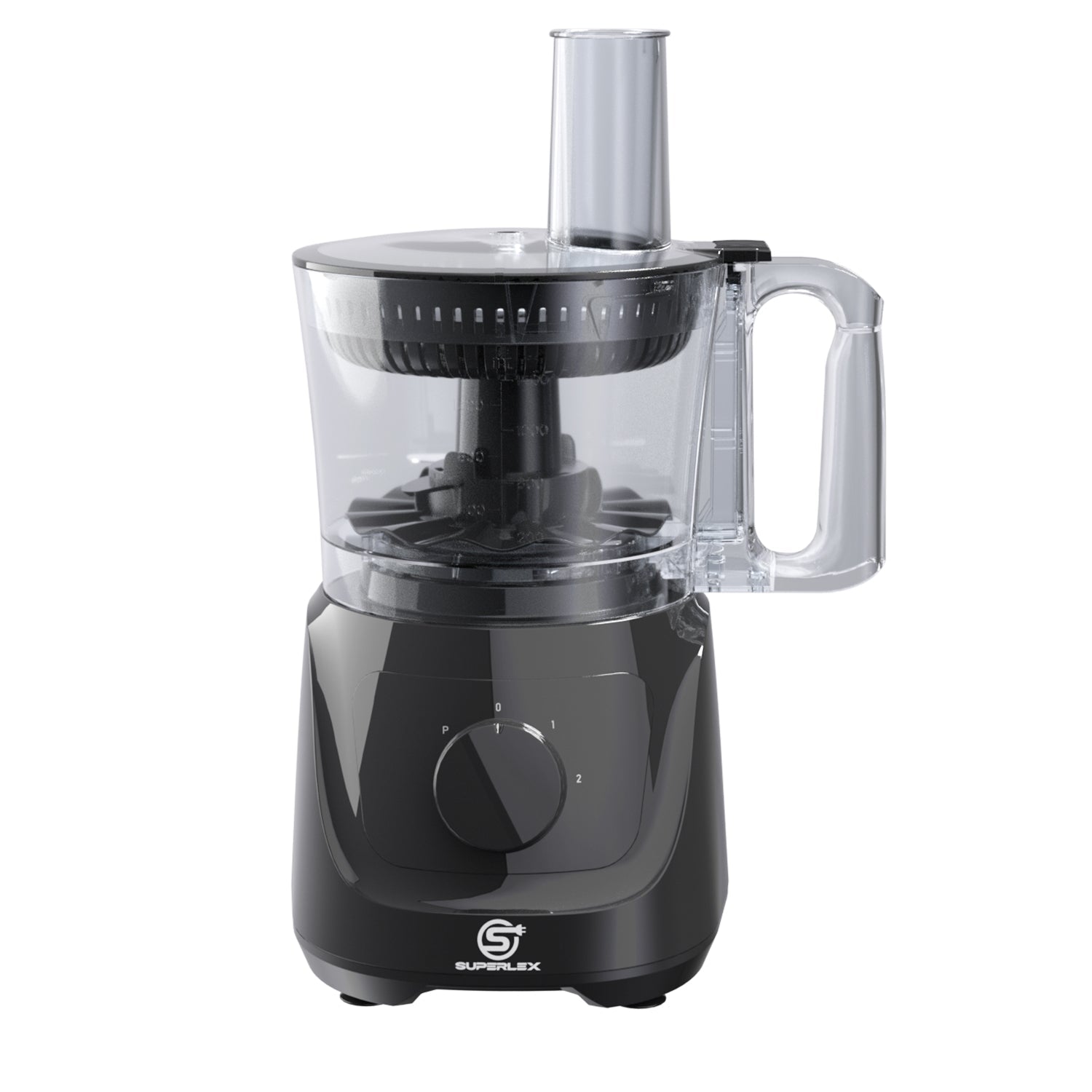 800W Compact Food Processor with Multi-Function Slicing & Blending