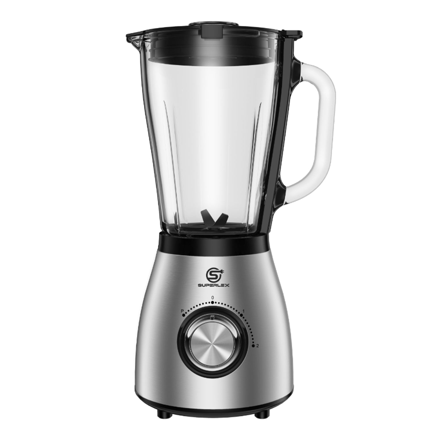 1.5L Glass Jug Blender with 800W Motor & Stainless Steel 4-Blade System