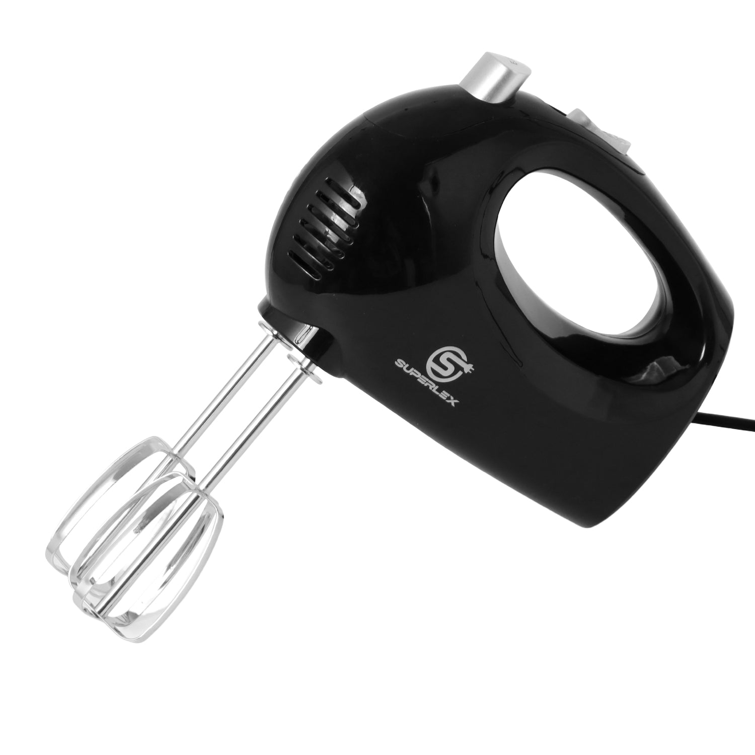 250W Hand Mixer with 5 Speeds, Whisk & Dough Hook Attachments
