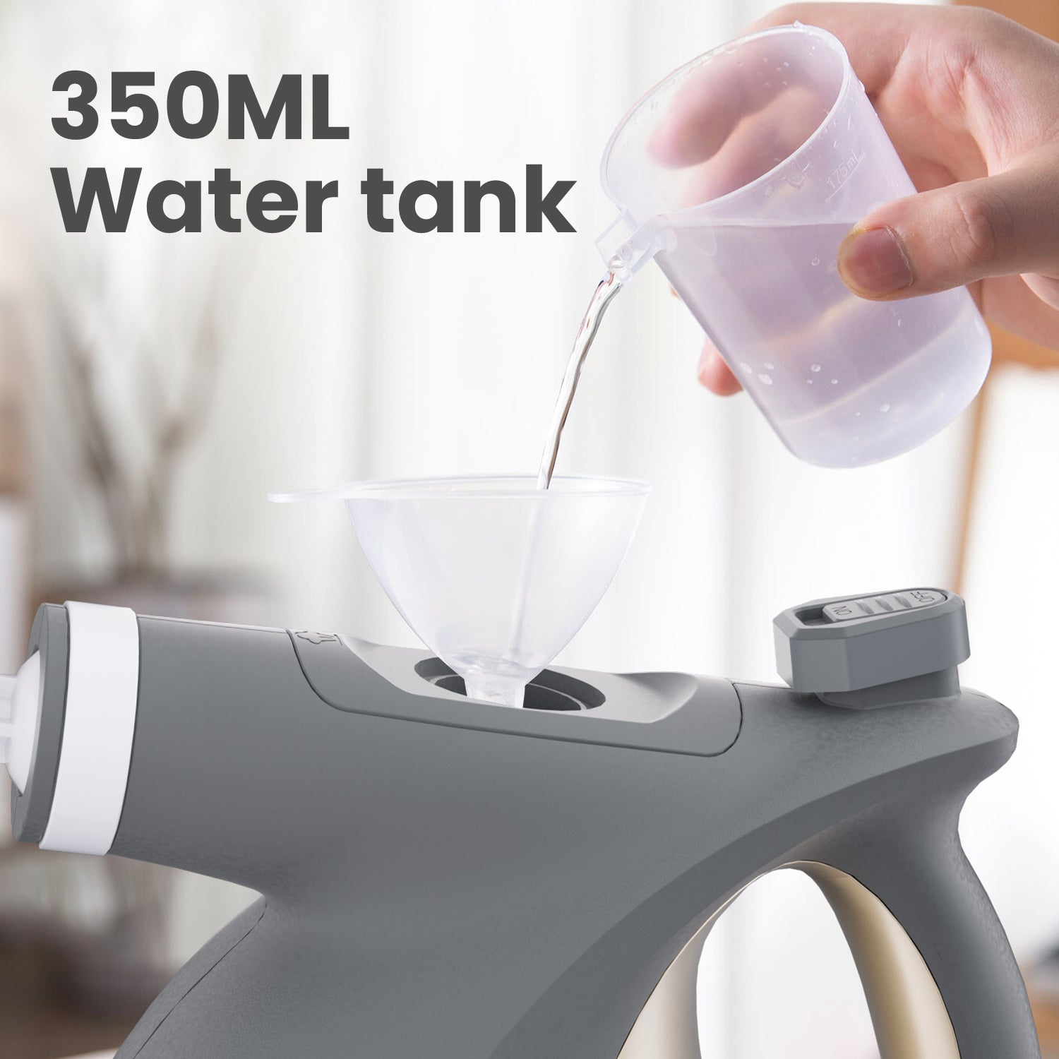Handheld Steam Cleaner – 1050W Powerful Portable Steam Cleaner with 350ML Tank & 180° Nozzle