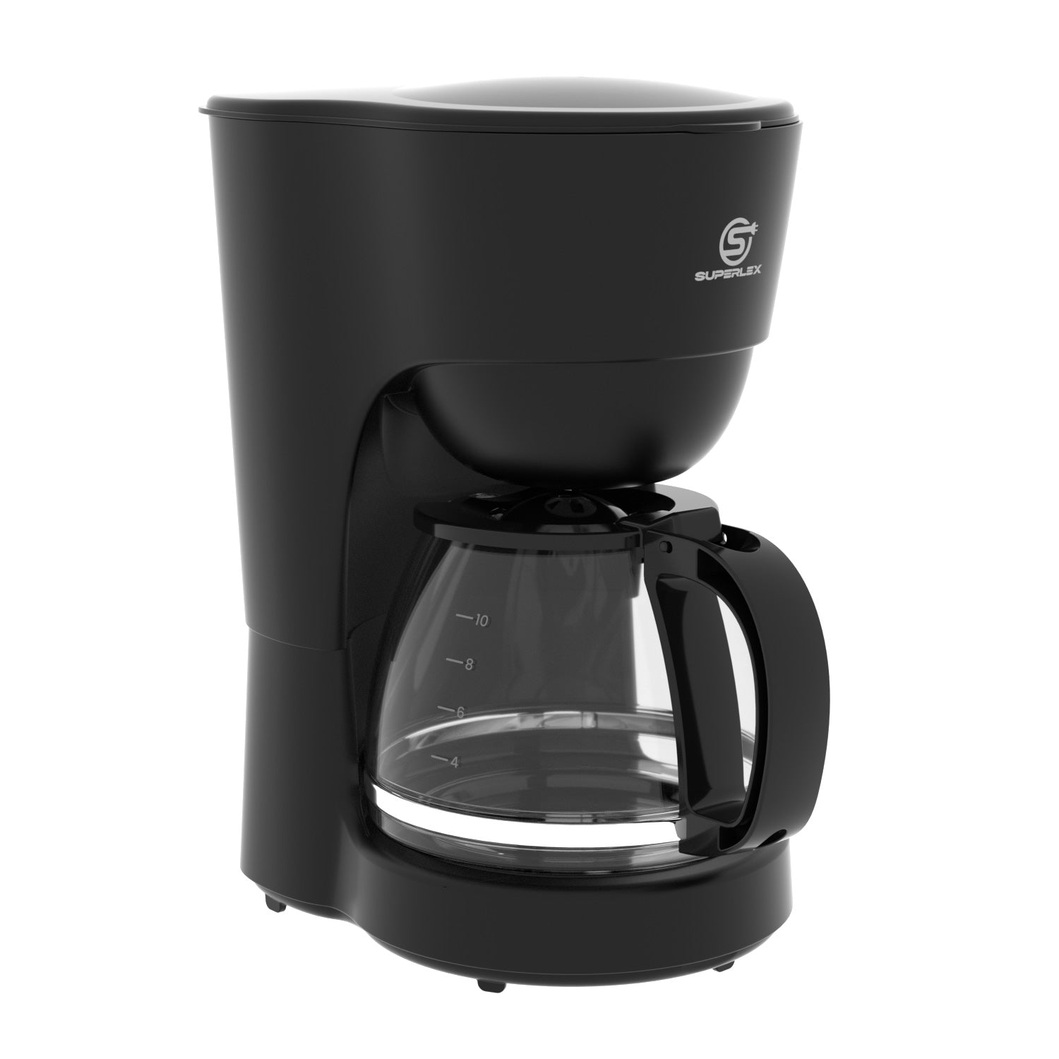 600W Drip Coffee Maker with 1.25L Glass Carafe & Anti-Drip Function
