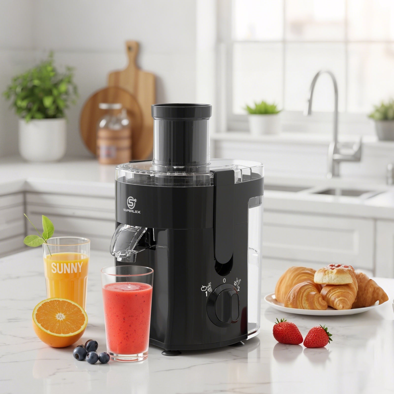 400W Power Juicer with 600ml Capacity – Compact & Easy to Clean