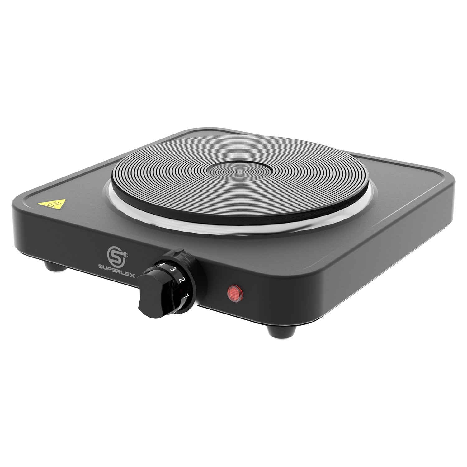 Single Hot Plate 1500W with Adjustable Thermostat & Compact Portable Design