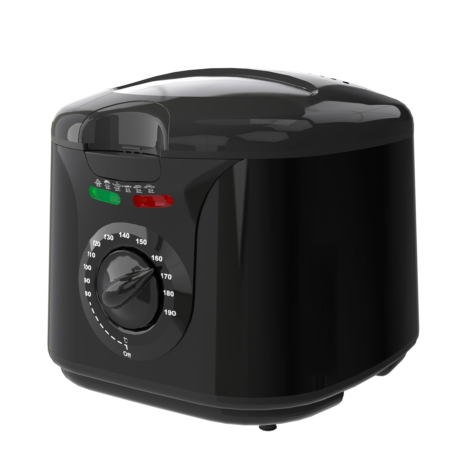 2000W 2L Deep Fat Fryer with Adjustable Temperature & High-Heat Safety