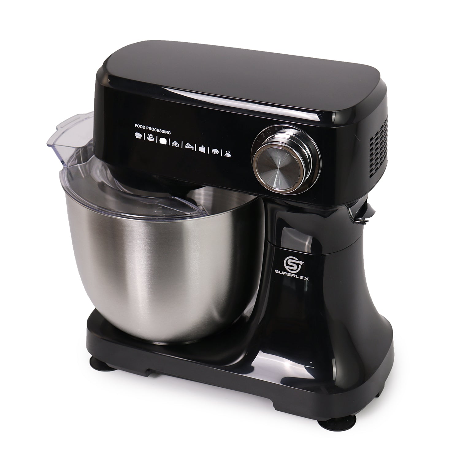 800W Stand Mixer with 4.5L Stainless Steel Bowl & 10-Speed Control