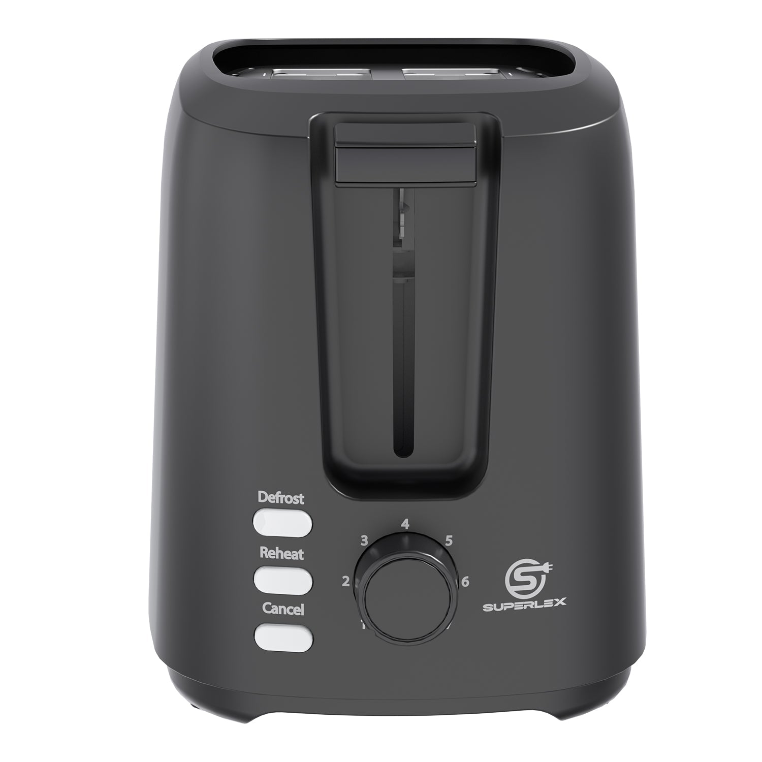 750W 2-Slice Toaster with Adjustable Browning & Auto Pop-Up